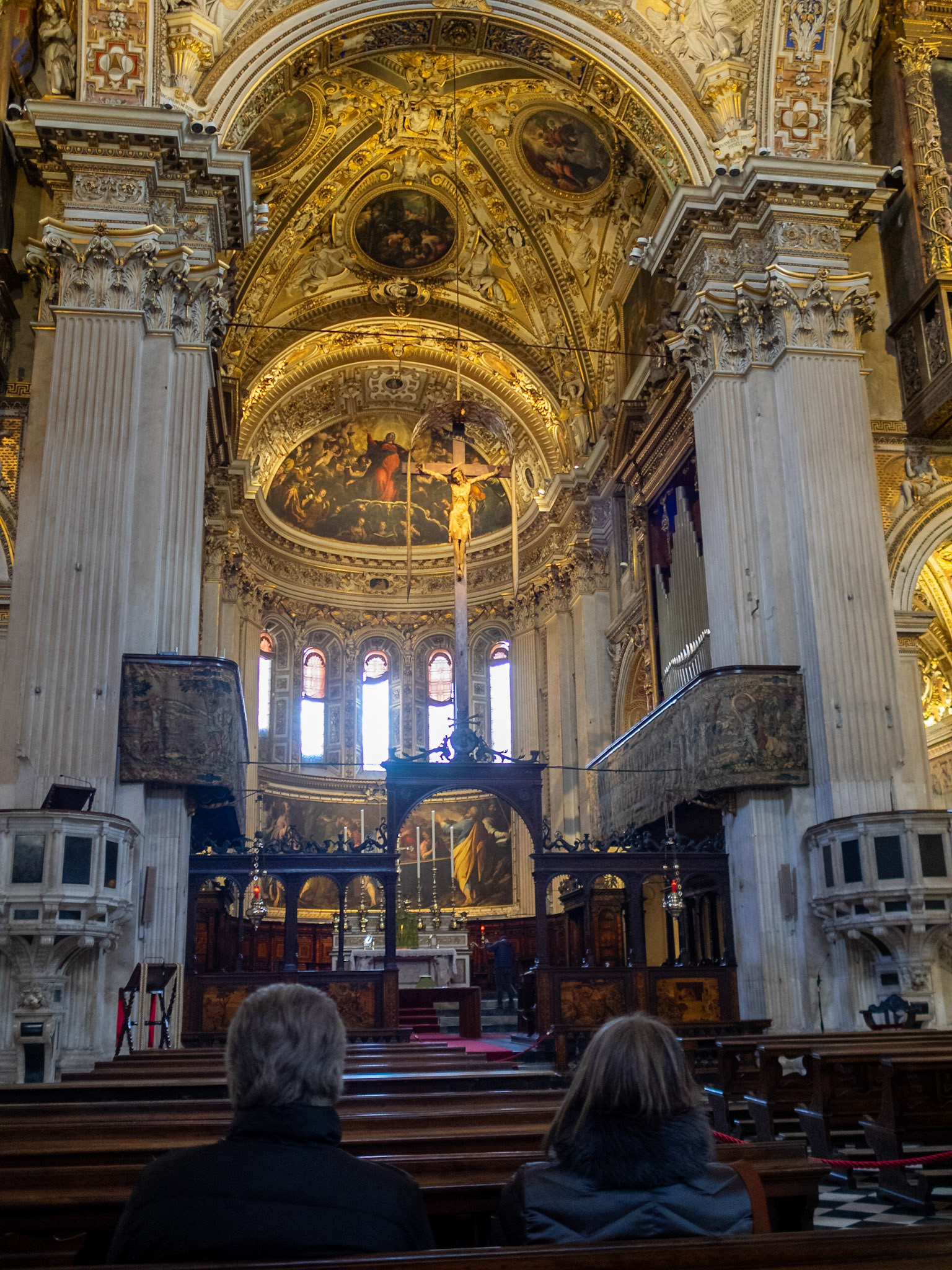 Inside Bergamo Santa Maria Maggiore