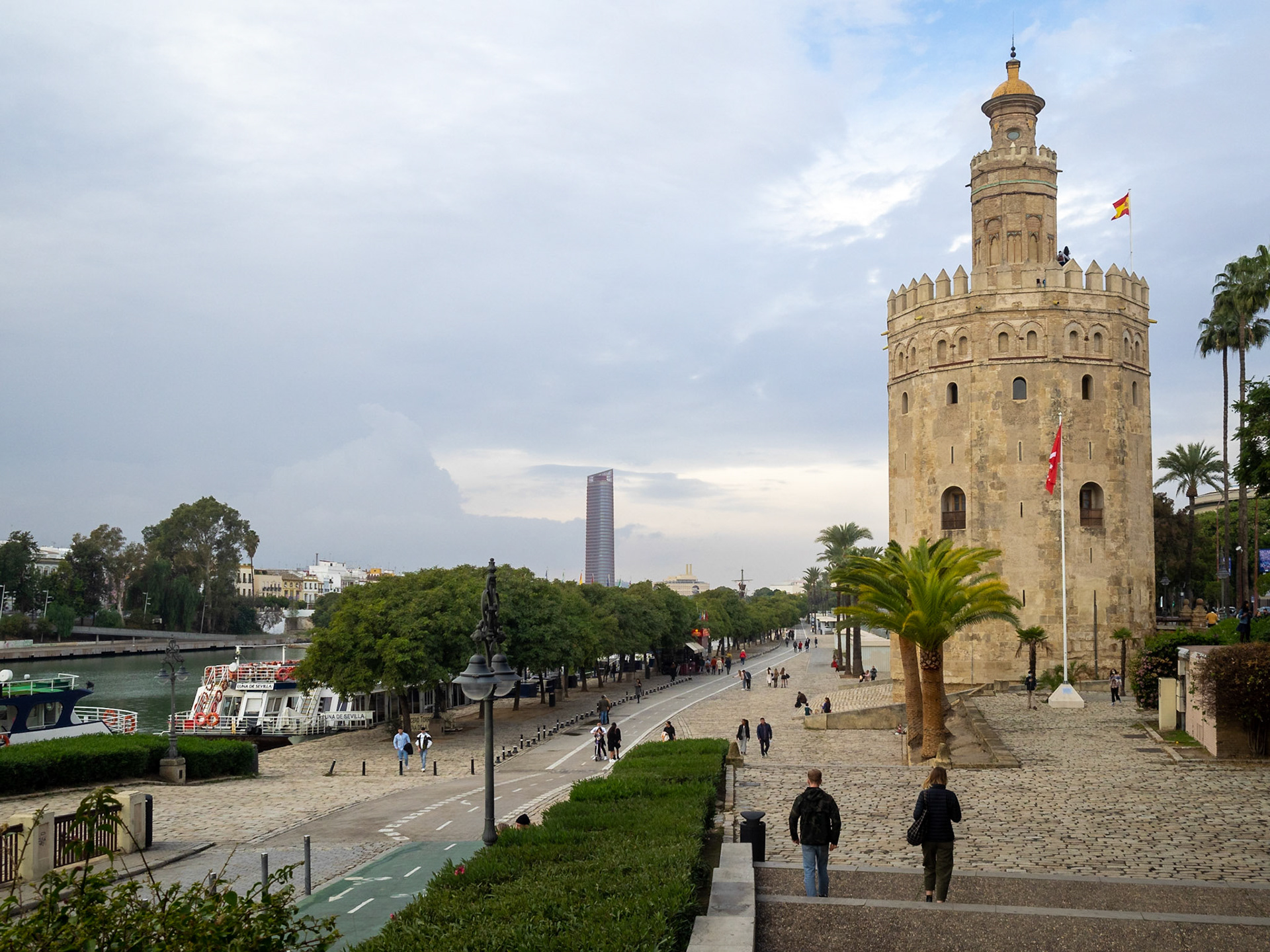 Torre del Oro by Guadalquivir River in Sevile