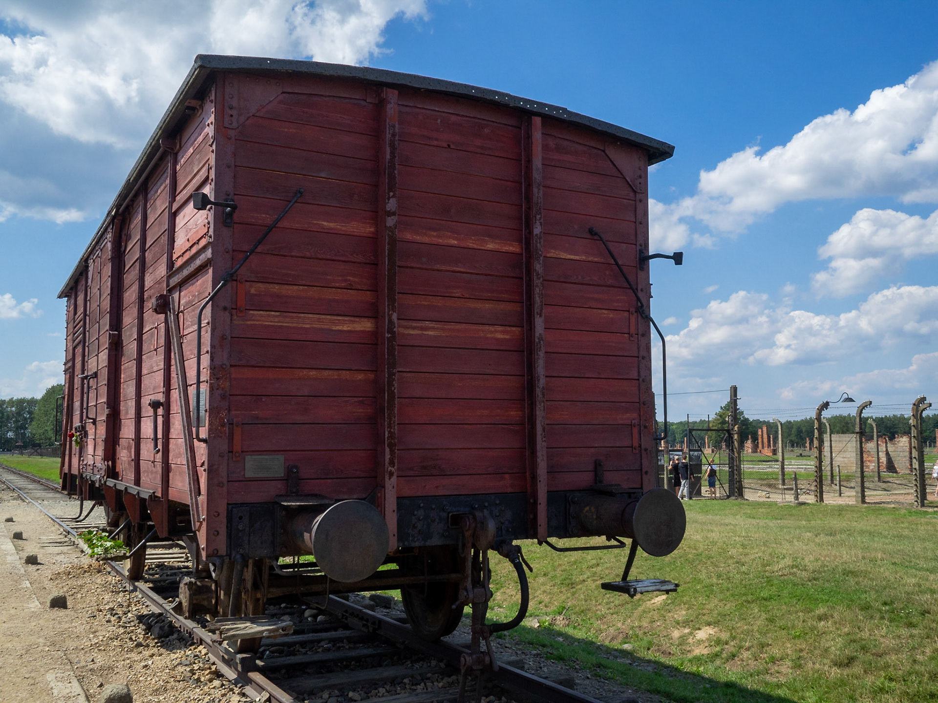 Train carriage in Auschwitz II Concentration Camp