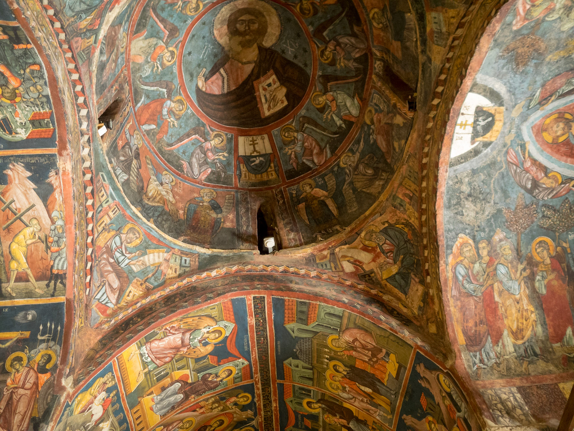 Agios Ioannis Lampadistis Monastery interior frescos