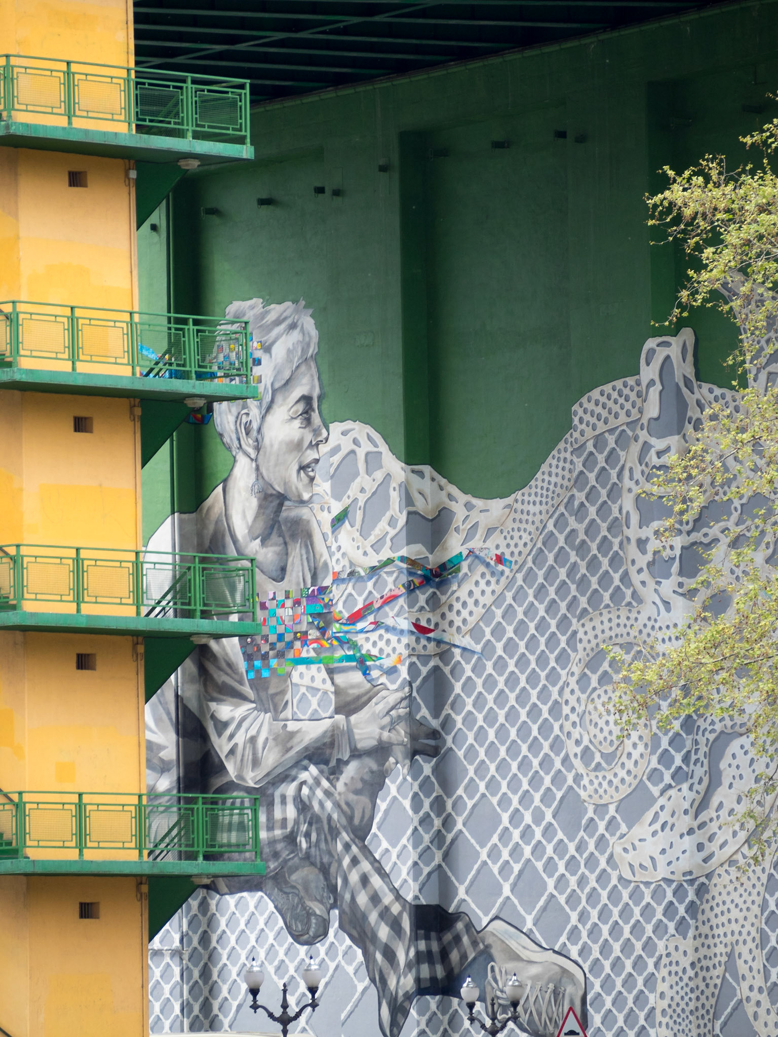 La Salve Bridge graffiti detail