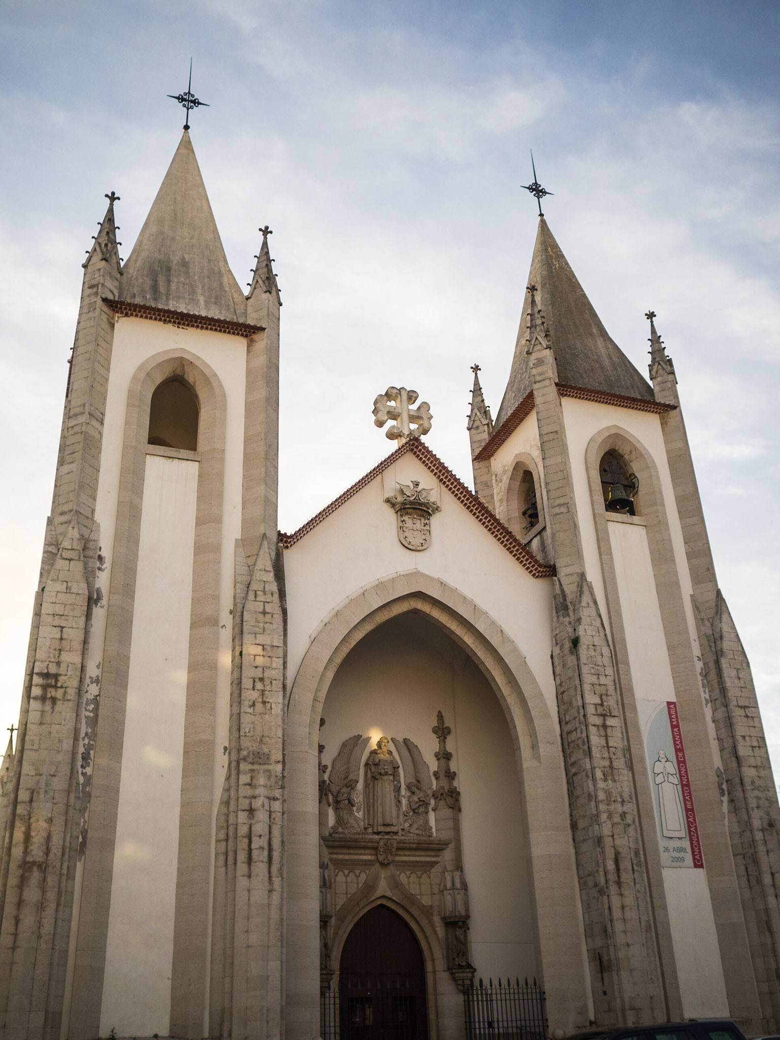 Facade of the Santo Condestavel modernist church, Campo de Ourique, Lisbon