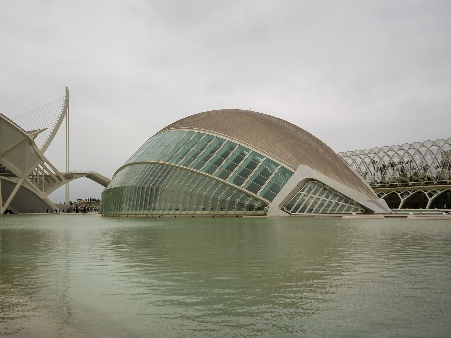 Hemisferic building in Valencia's City of the Arts and Sciences