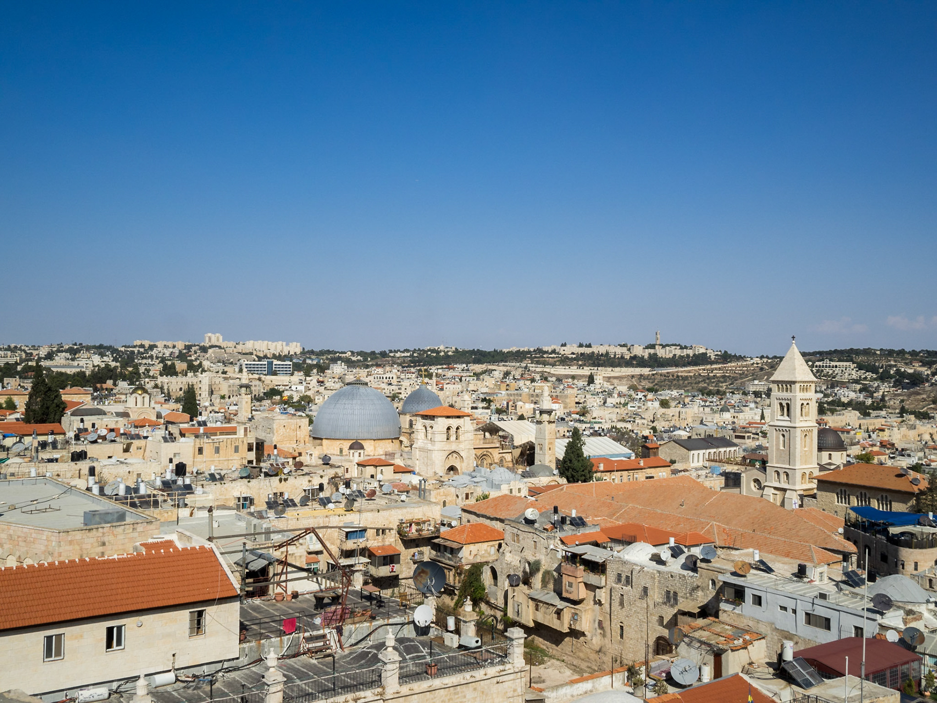 Old Jerusalem seen from the top of the Tower of David