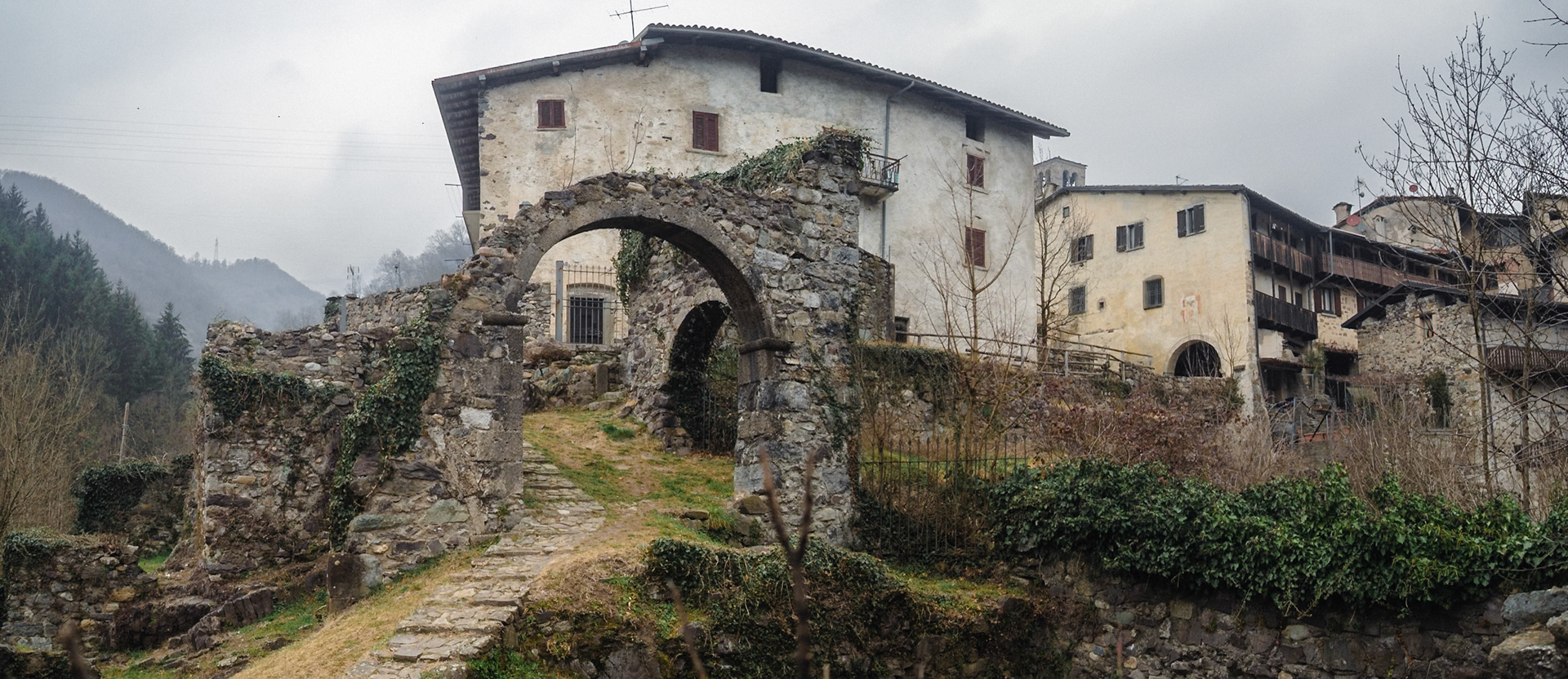 Ruins of the Cornello dei Tasso Castle, Lombardy