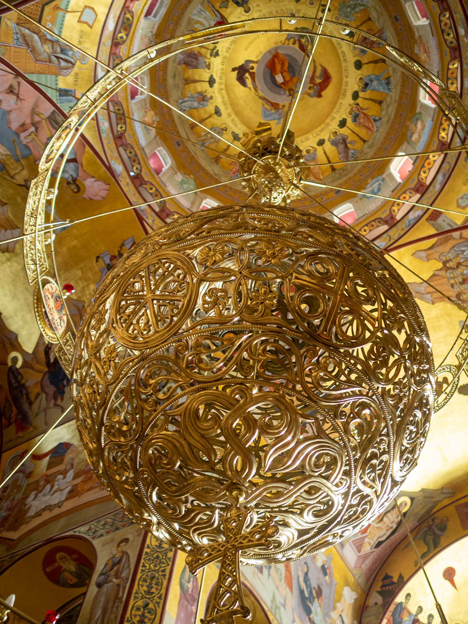 Chandelier detail from the Cathedral of the Resurrection of Christ, Podgorica