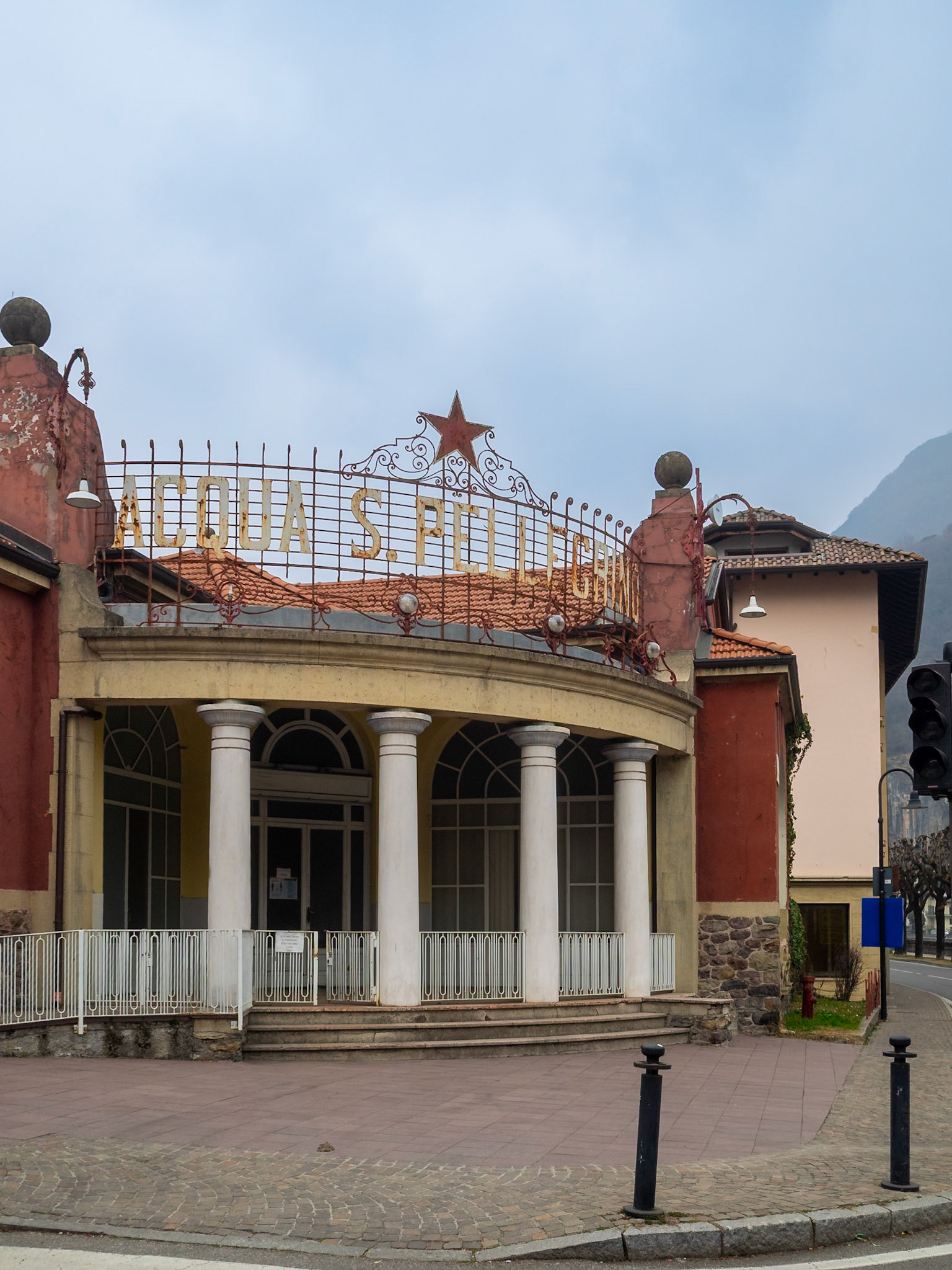 The old building of San Pellegrino Terme water factory, Lombardy