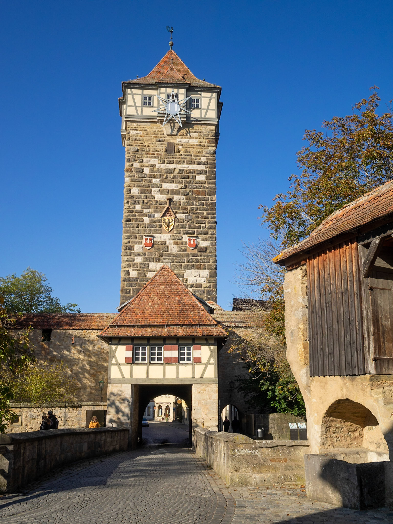 Rodertor, part of Rothenburg ob der Tauber city wall