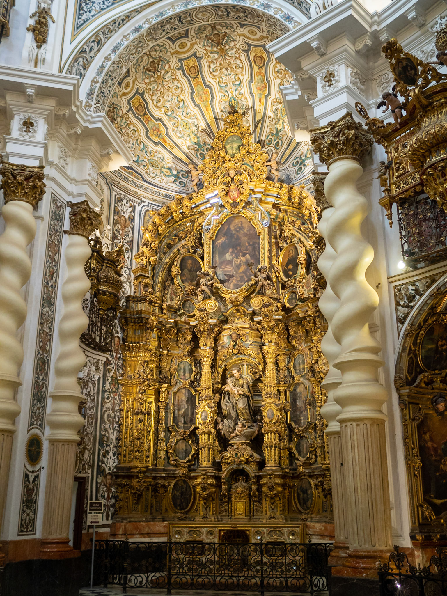 Church of Saint Louis of France baroque altarpiece of Saint Stanislaus Kostka