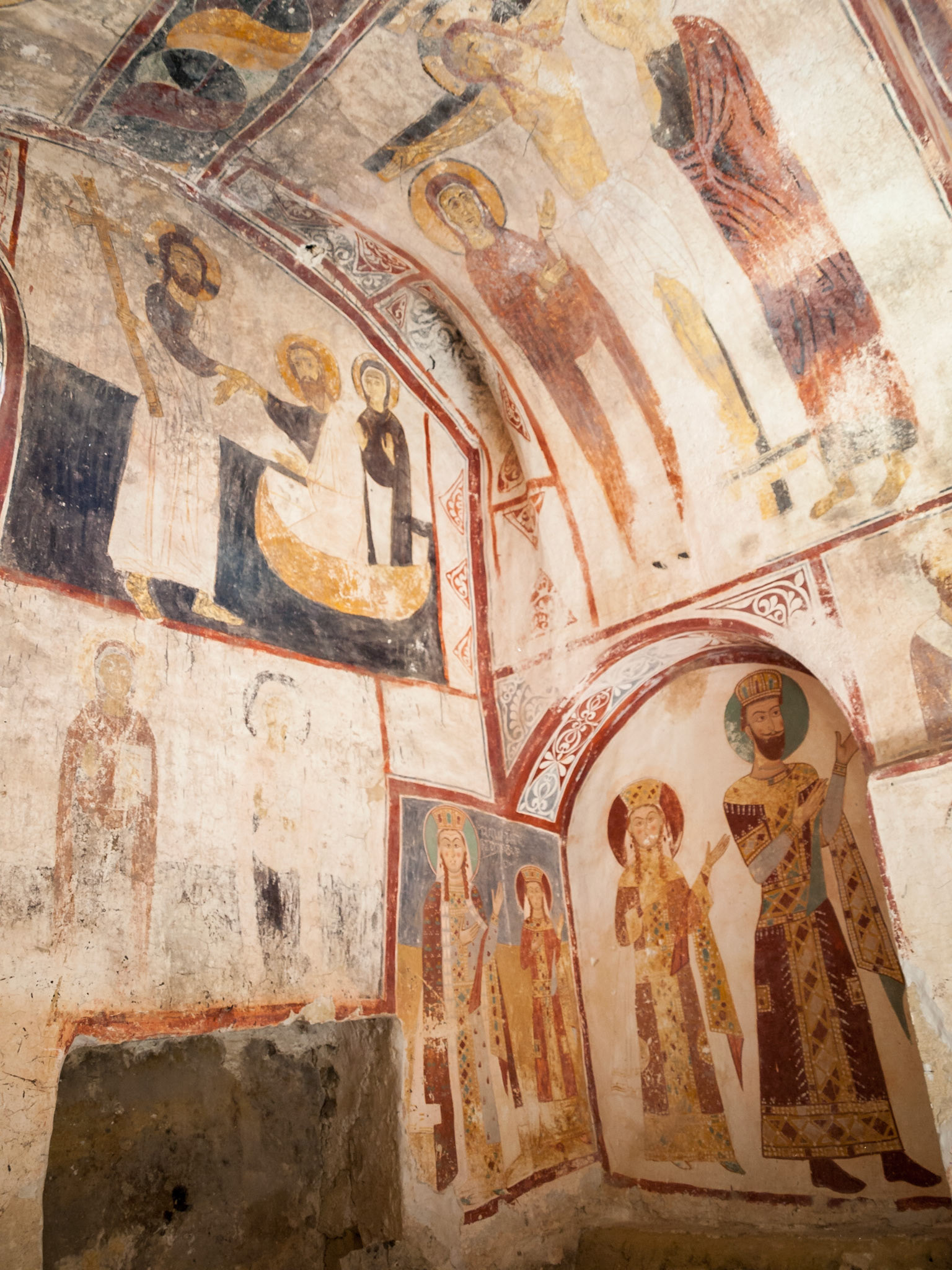 Fresco inside Cathedral of the Virgin in Gelati monastery