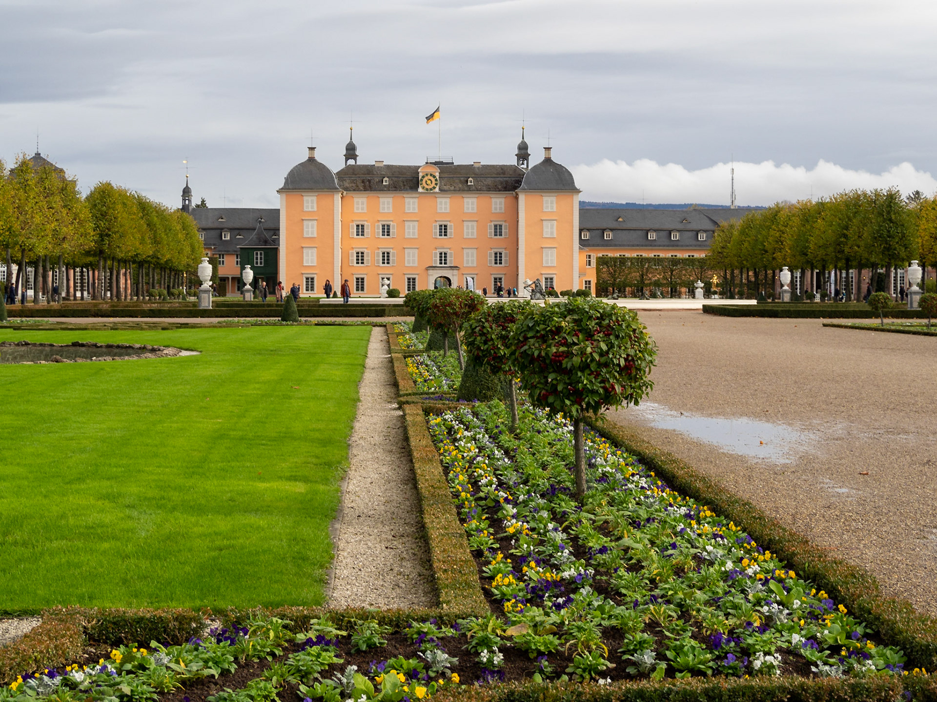 Schwetzingen Palace seen from the garden grounds