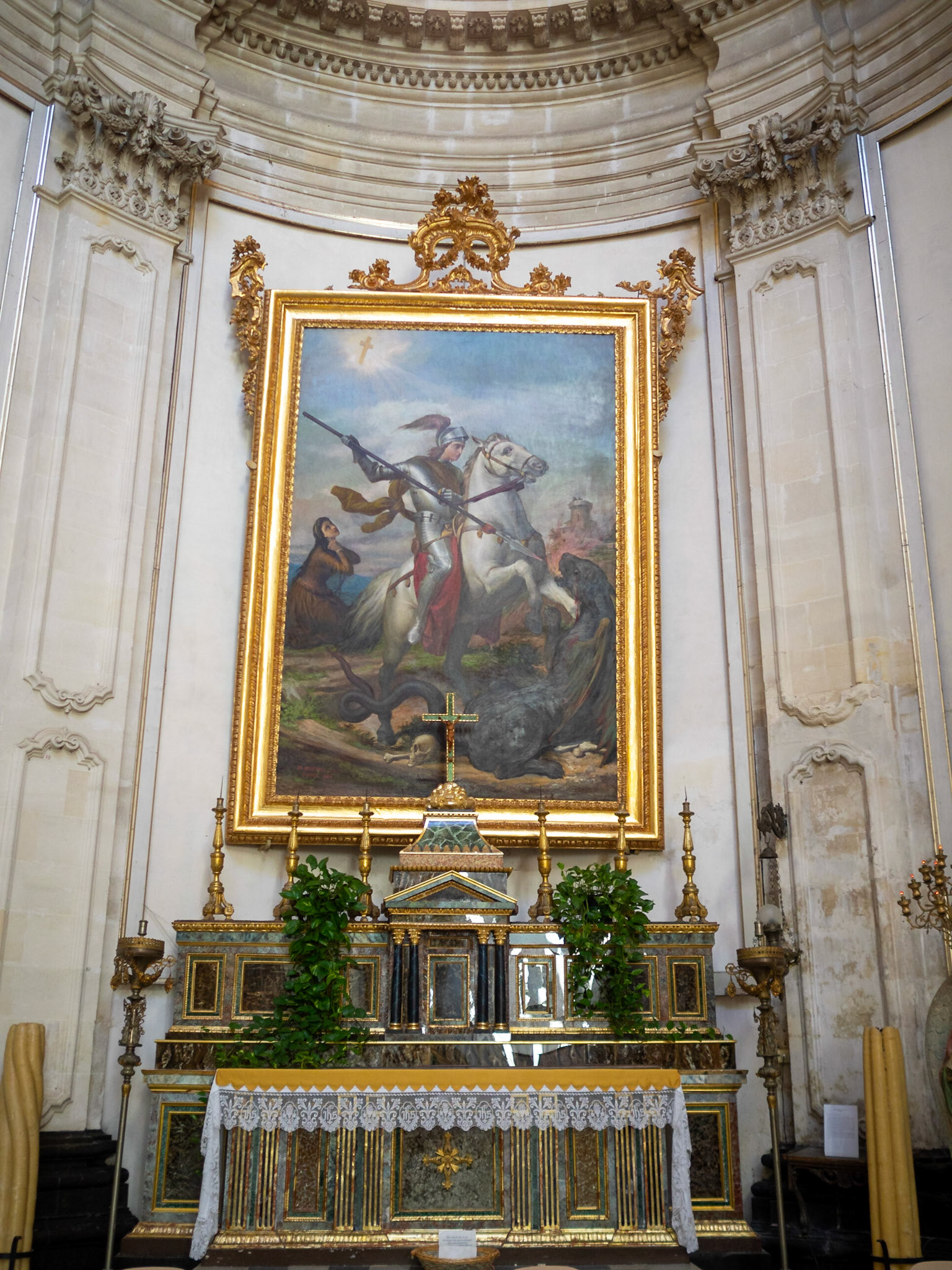 St George altar, Duomo di San Giorgio, Ragusa Ibla