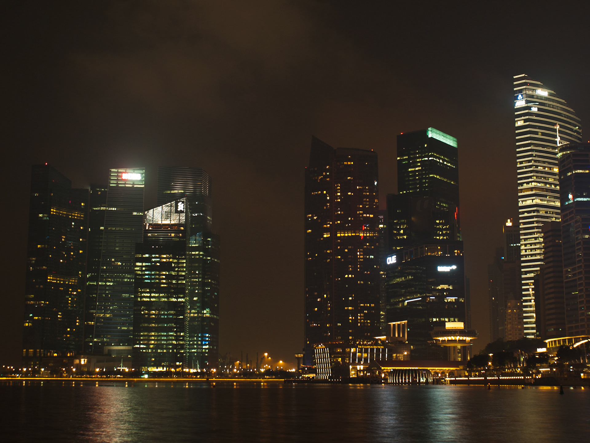Singapore CBD night view