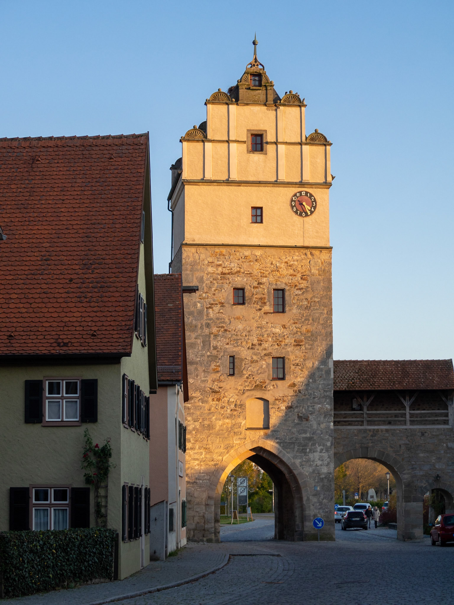 Nordlinger Tor part of Dinkelsbuhl city wall