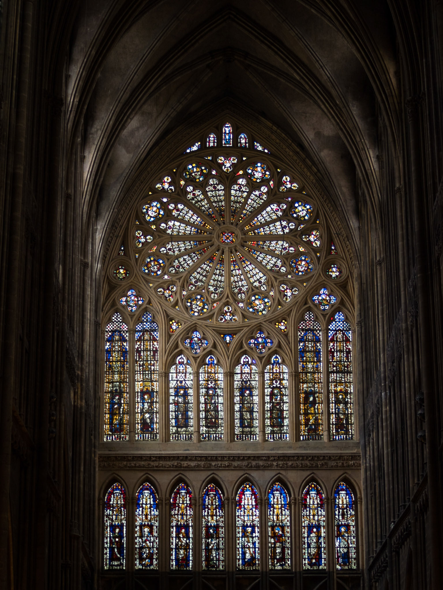 Hermann von Munster stained glass windows of Metz Saint-Etienne Cathedral