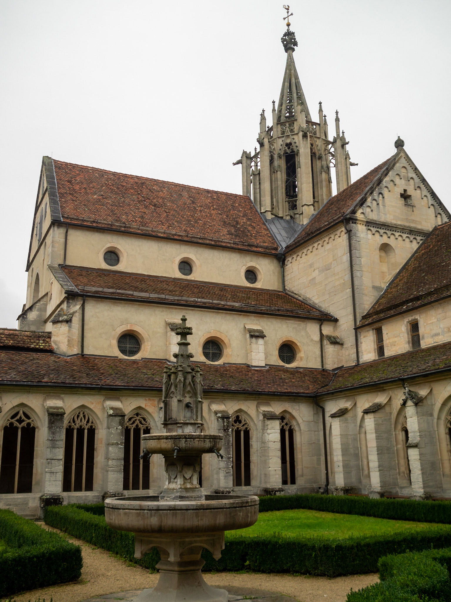 Bebenhausen Abbey cloister and church