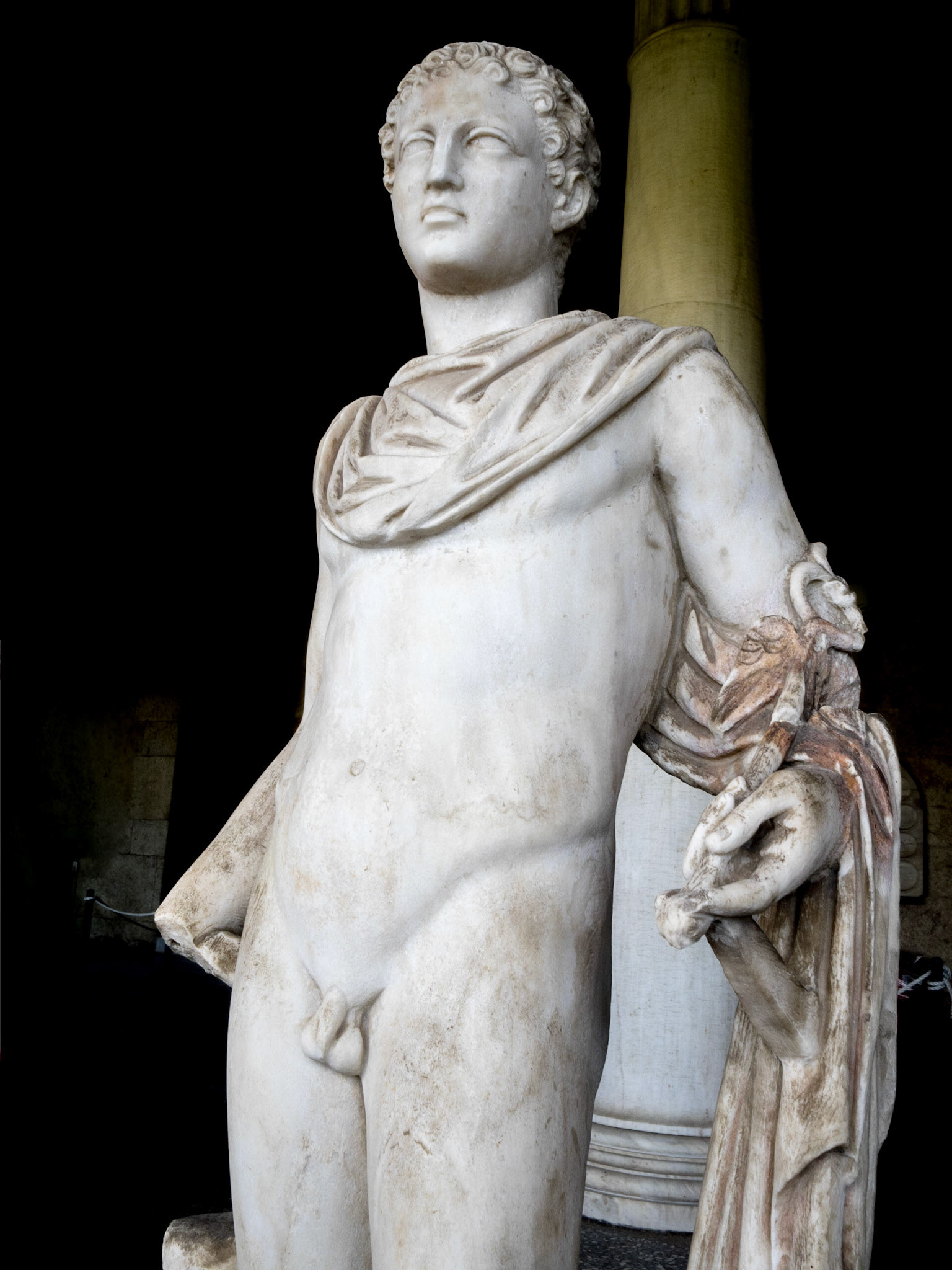 Man sculpture in the Agora Museum