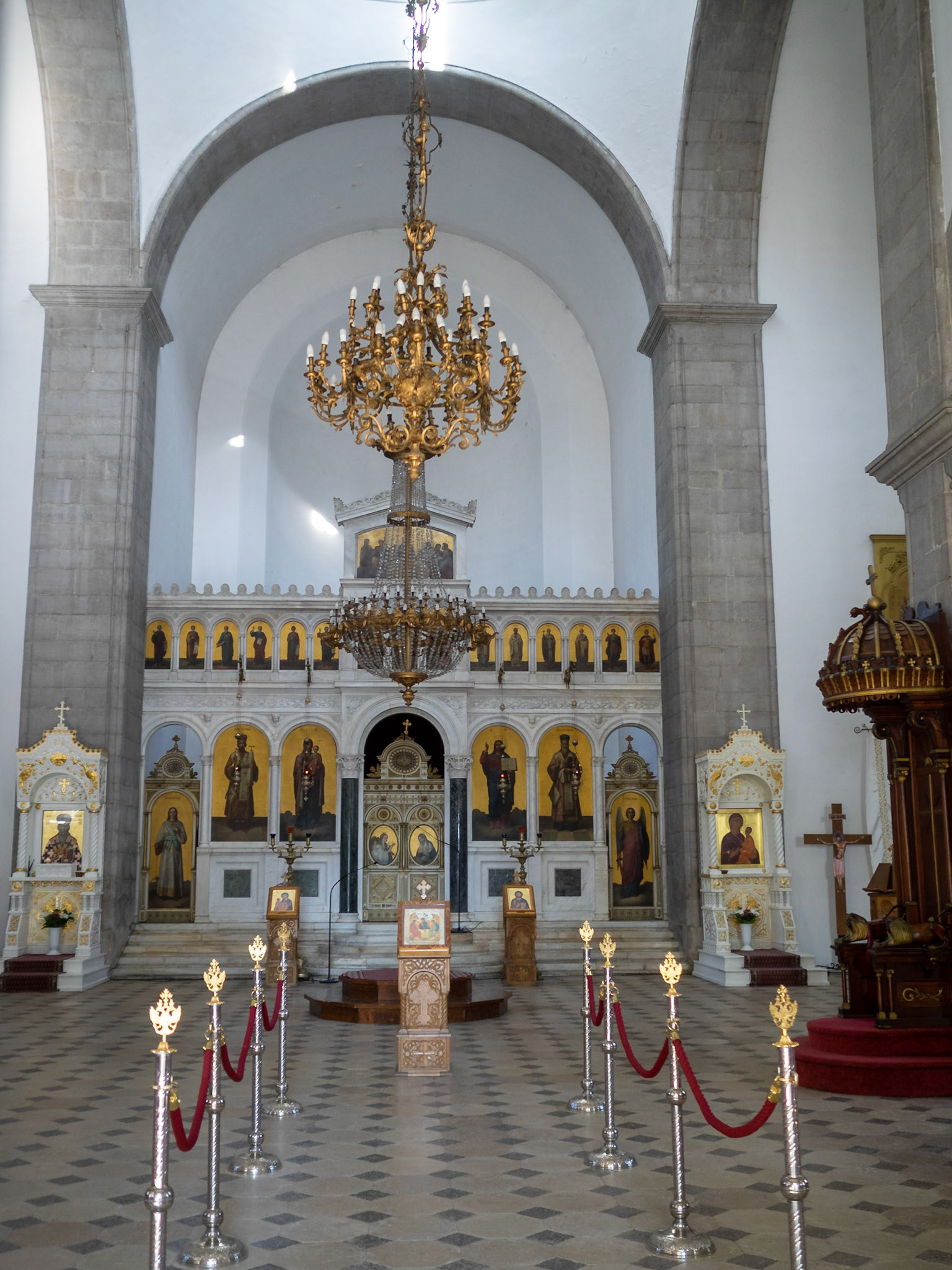 Interior of the Cathedral of St. Basil of Ostrog