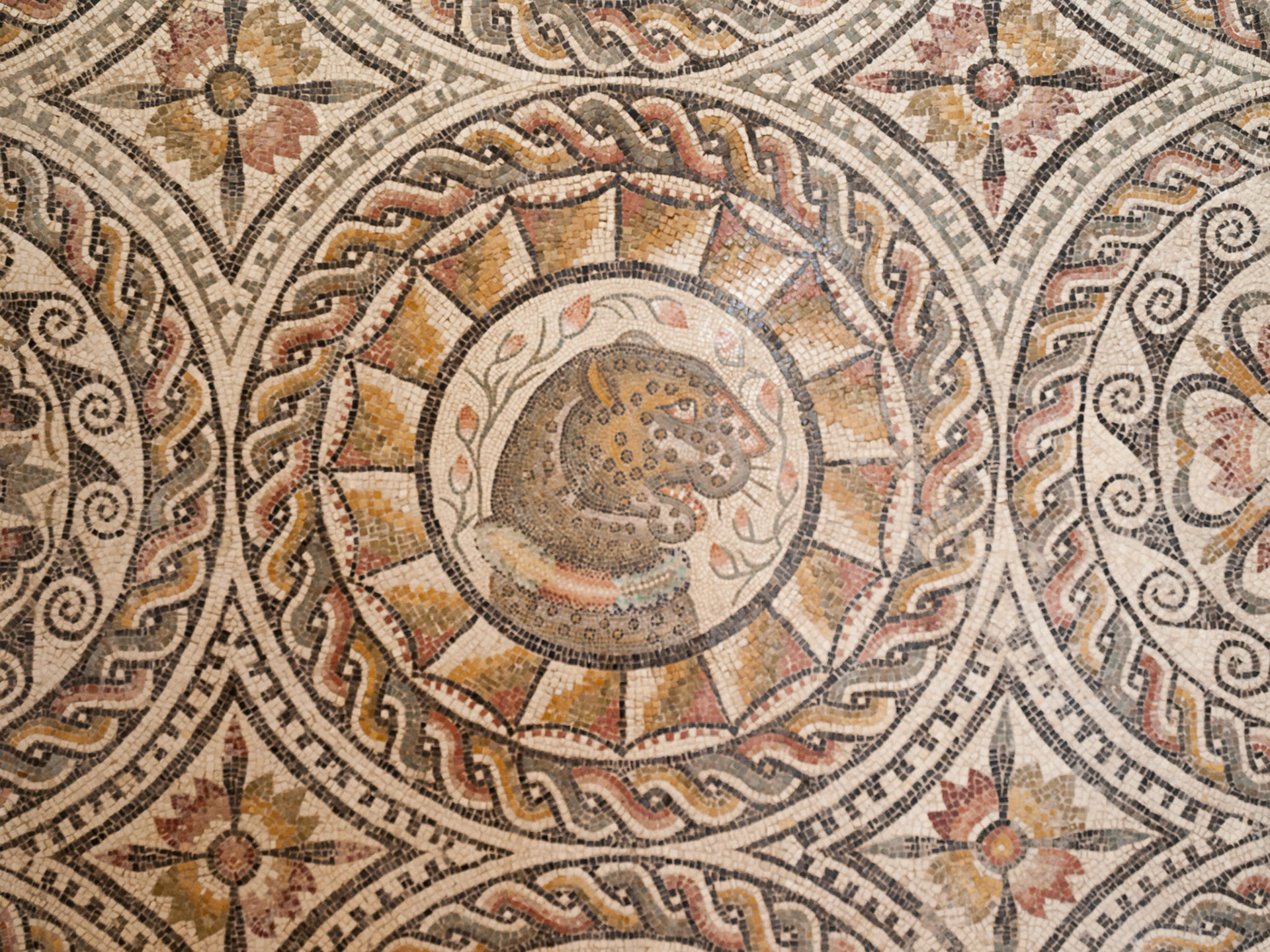 Roman mosaic in the Sabratha museum