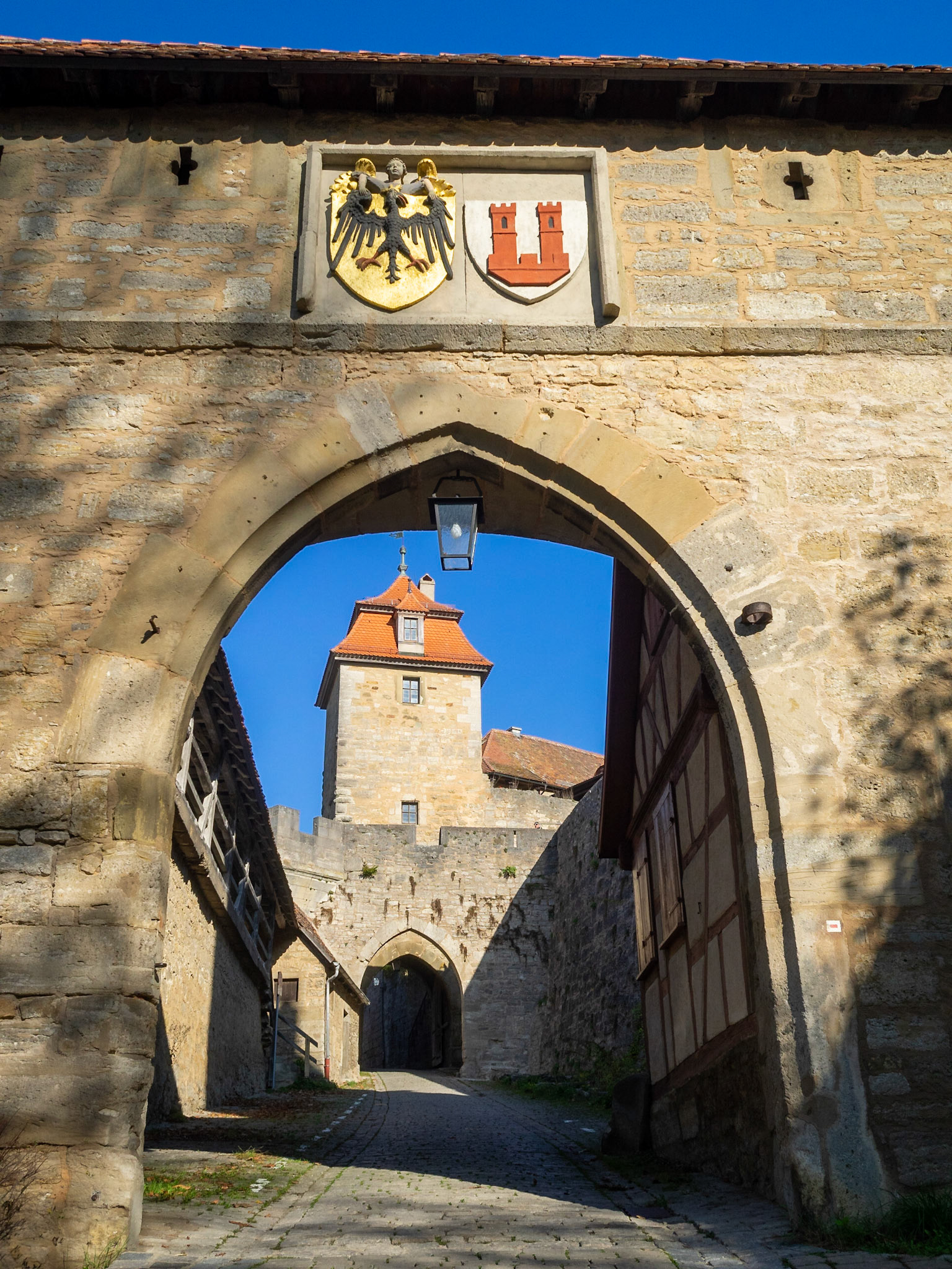 Kohlturm, part of Rothenburg ob der Tauber city wall