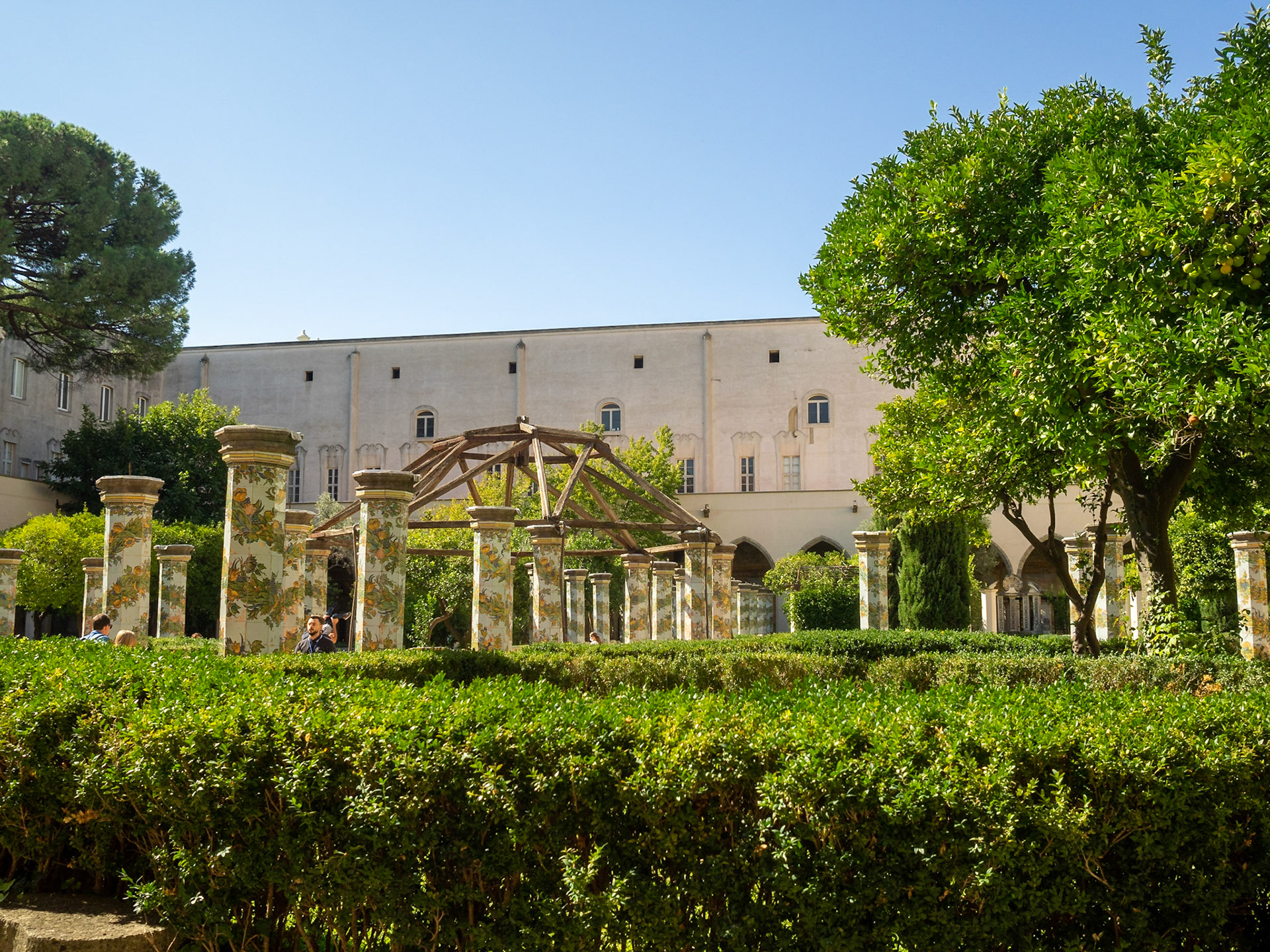 Chiostro Maiolicato or Chiostro delle Clarisse, of the Complesso Monumentale di Santa Chiara, Naples