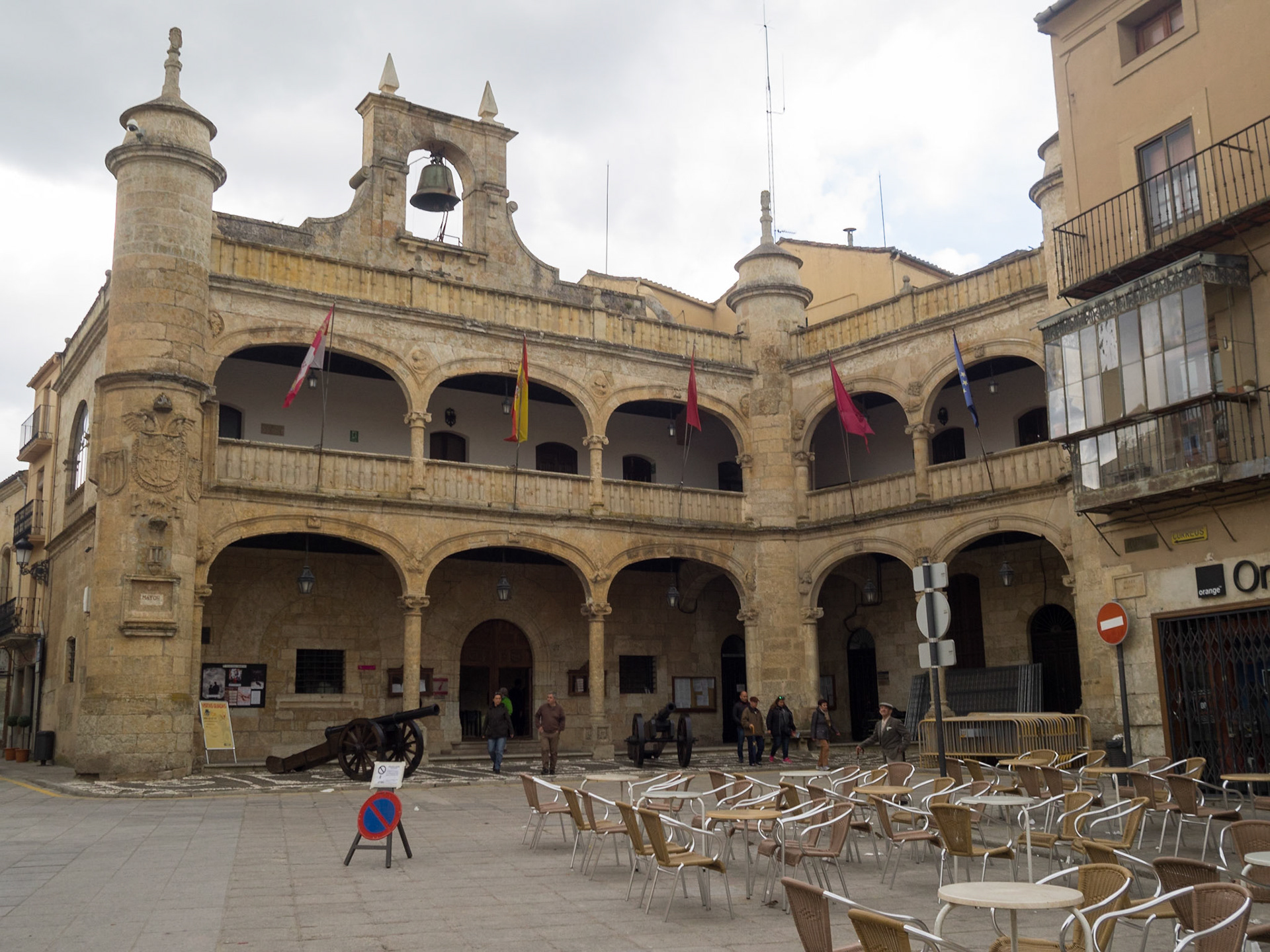 Ciudad Rodrigo City Hall building in Plaza Mayor