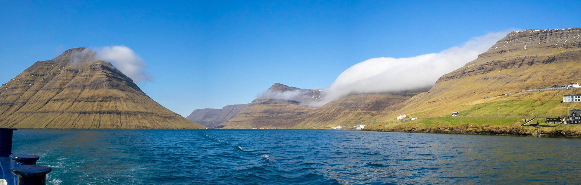 Entry to Haraldssund strait, between Kunoy and Bordoy islands