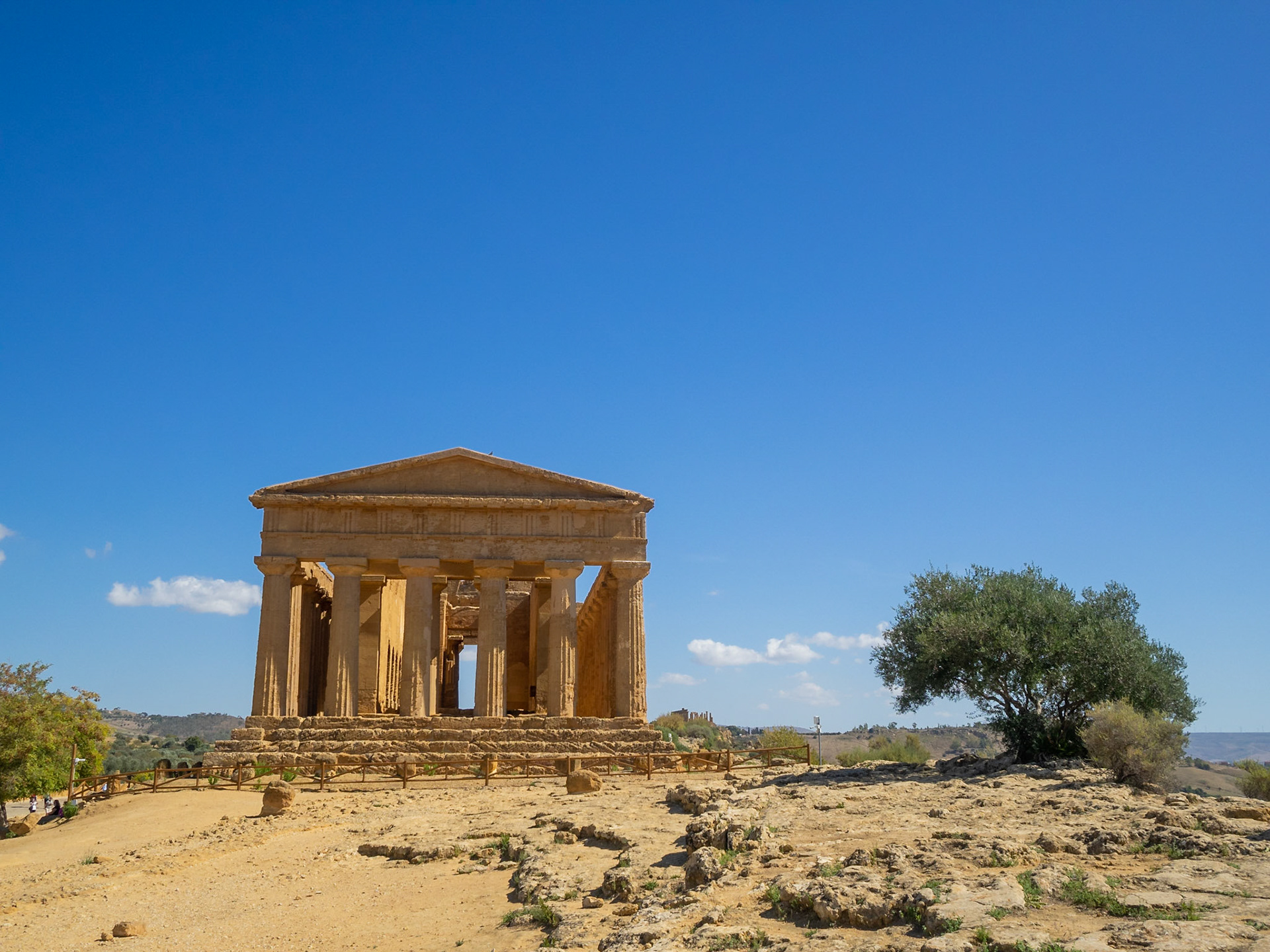 West view of the Temple of Concordia