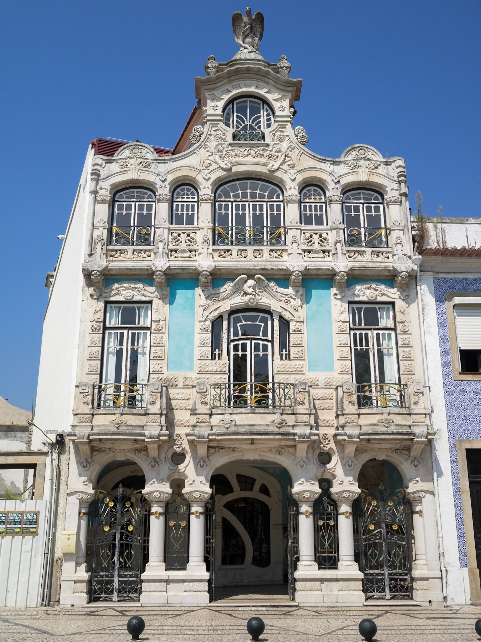 Art Nouveau building facade, Aveiro