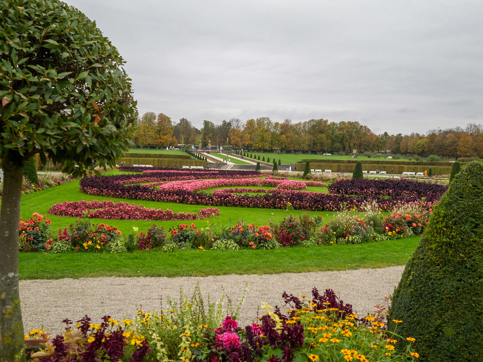 Ludwigsburg Schloss garden in autumn