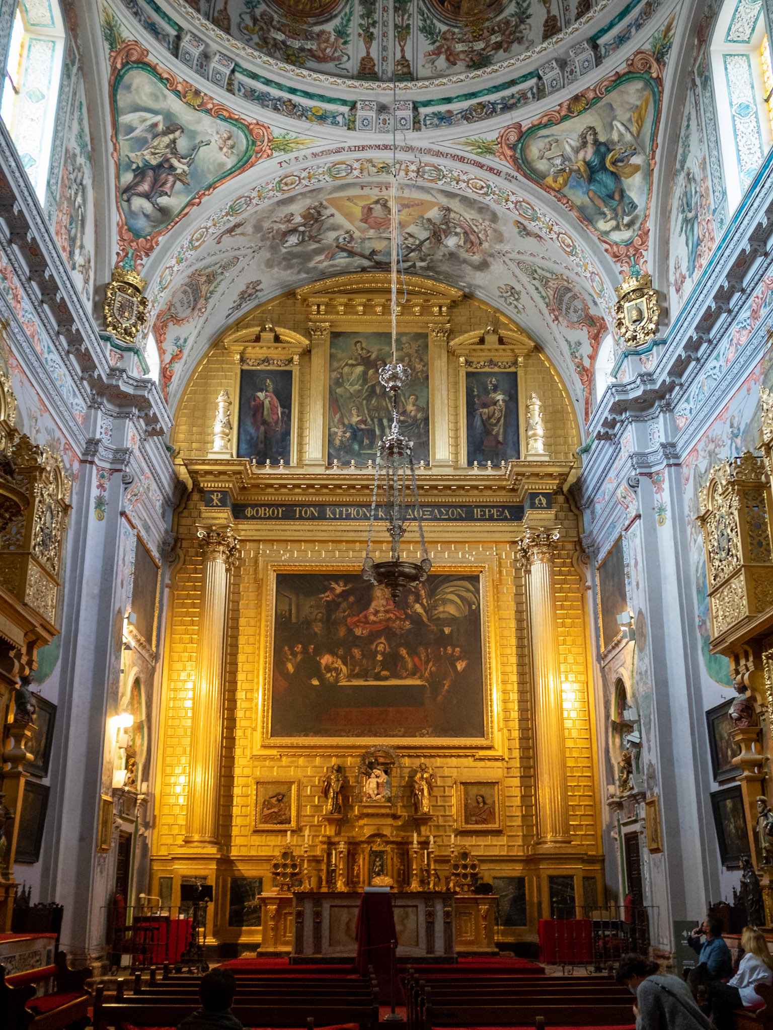 Hospital de los Venerables church baroque high altar by Juan de Oviedo