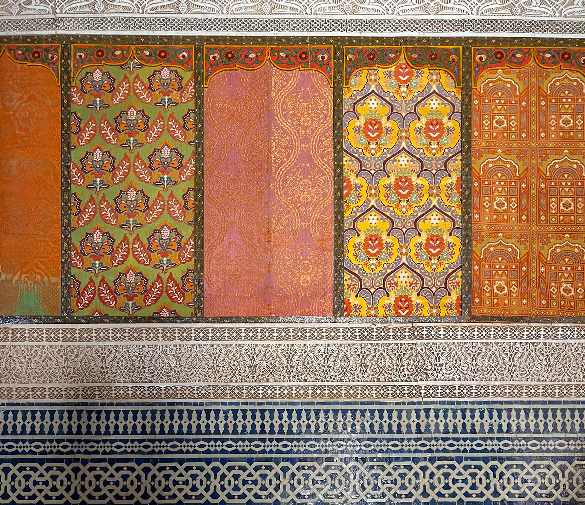 Telouet Kasbah room detail, Morcocco