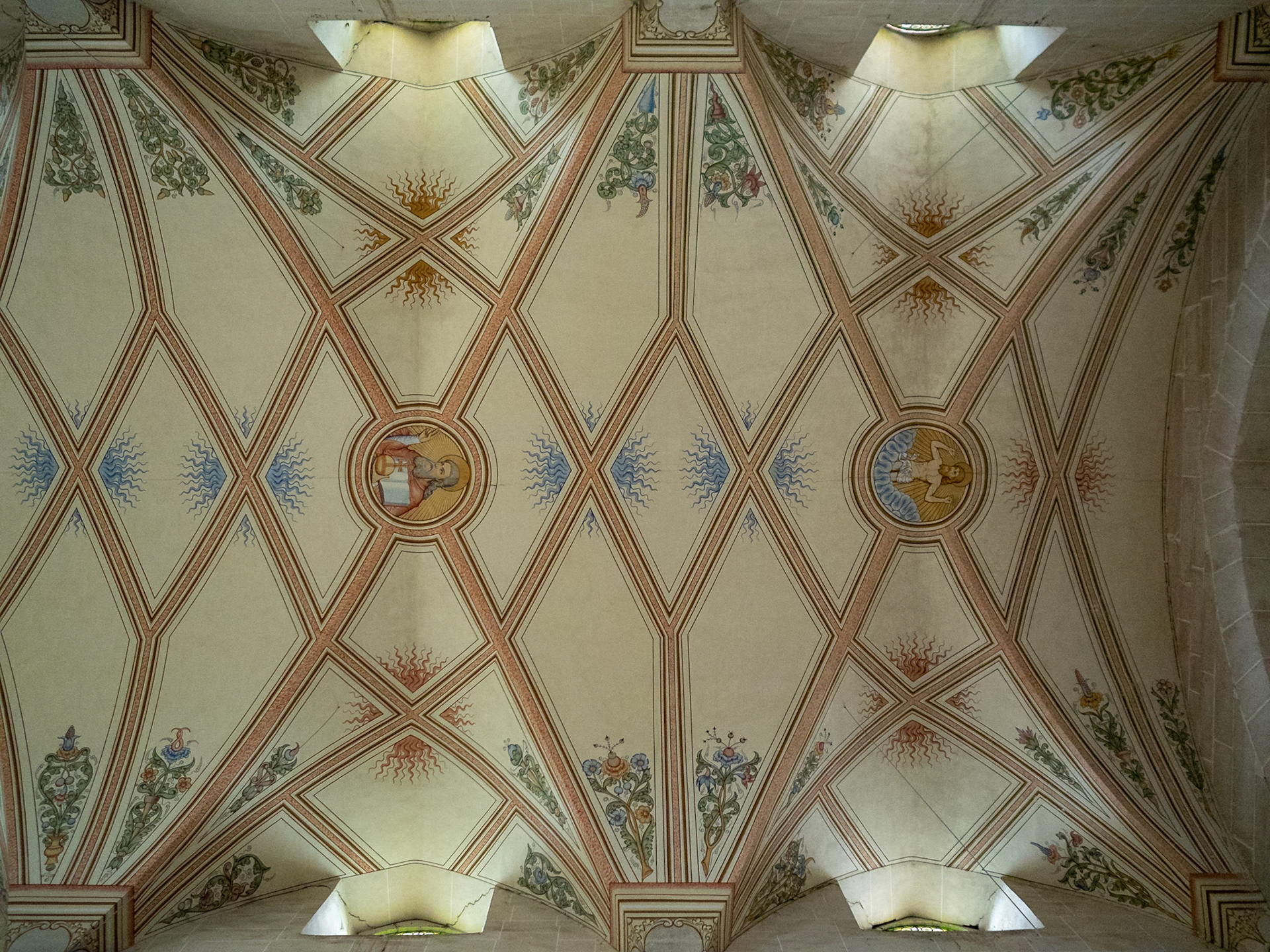 Vaulted ceiling of the Bebenhausen Abbey church
