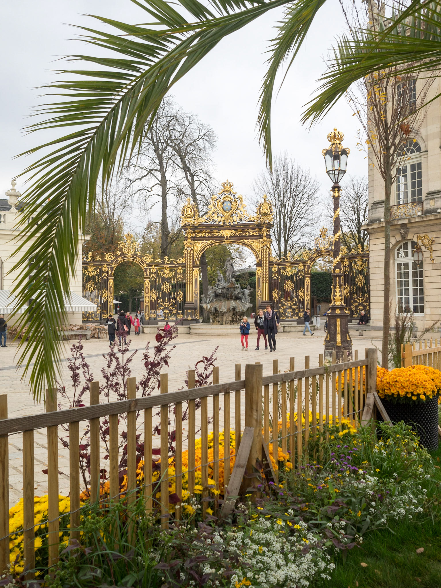 Temporary gardens show in Place Stanislas, Nancy