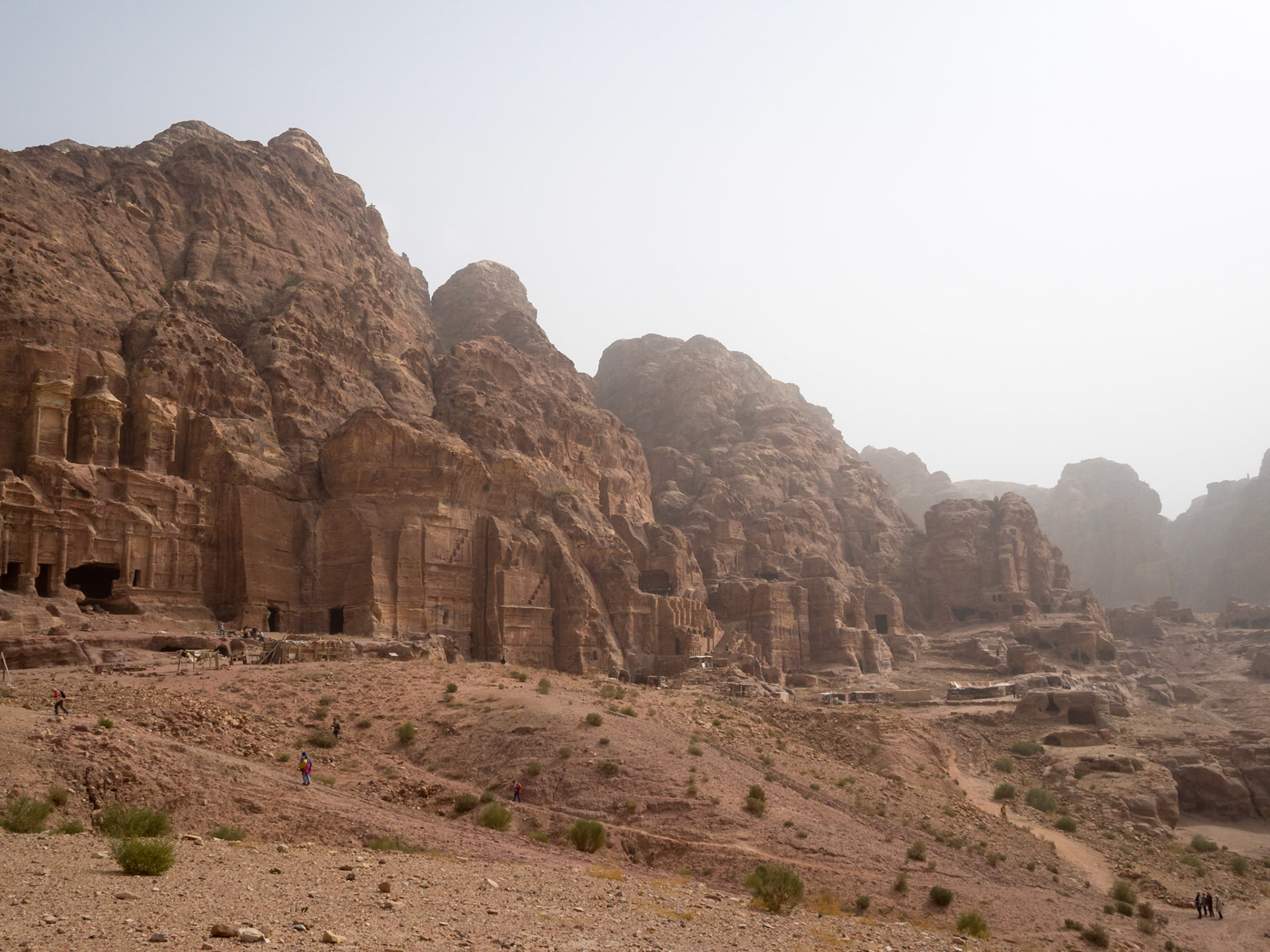 Mountain carved tombs, Petra