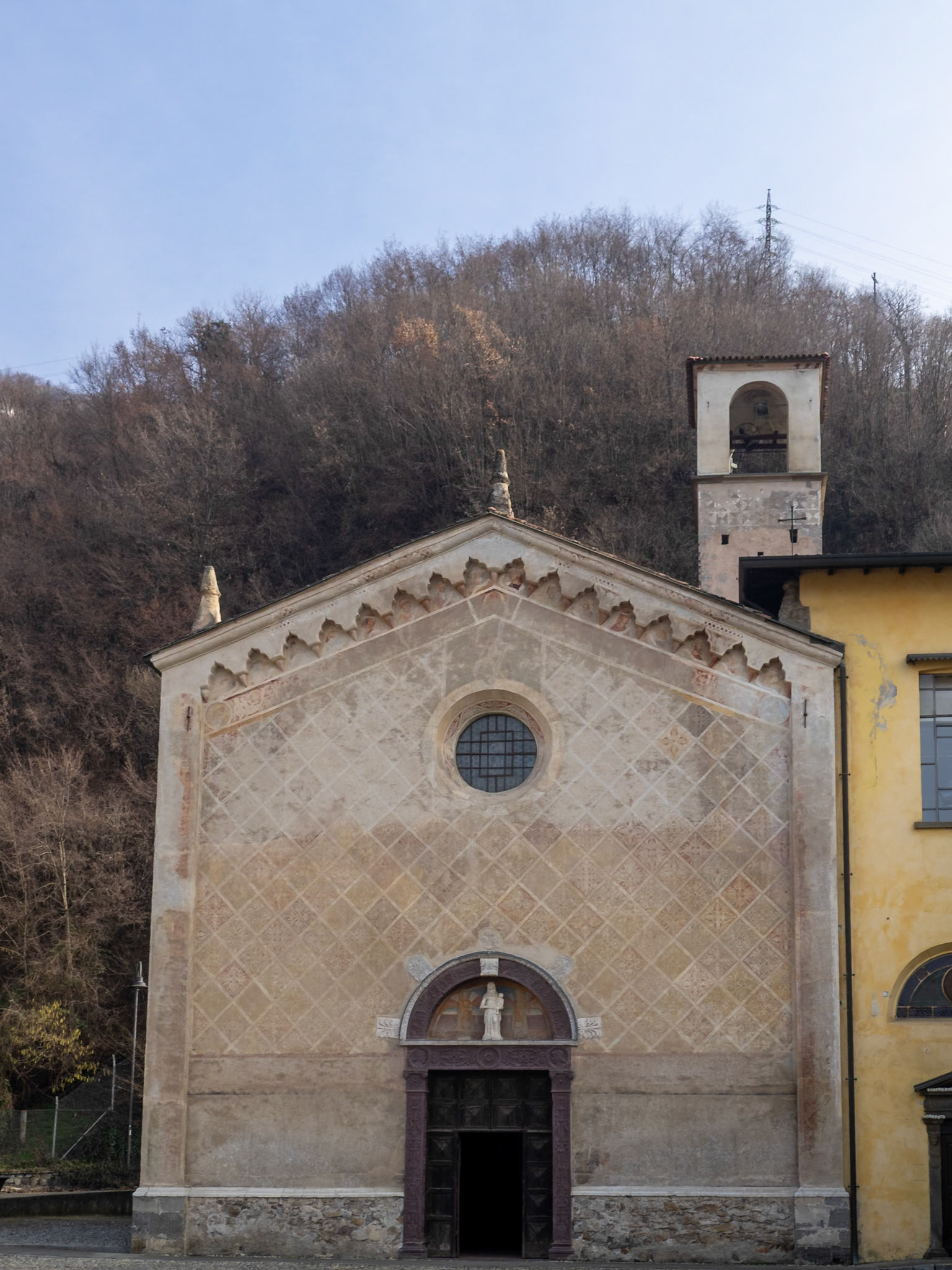 Facade of the Church Santa Maria della Neve, Pisogne