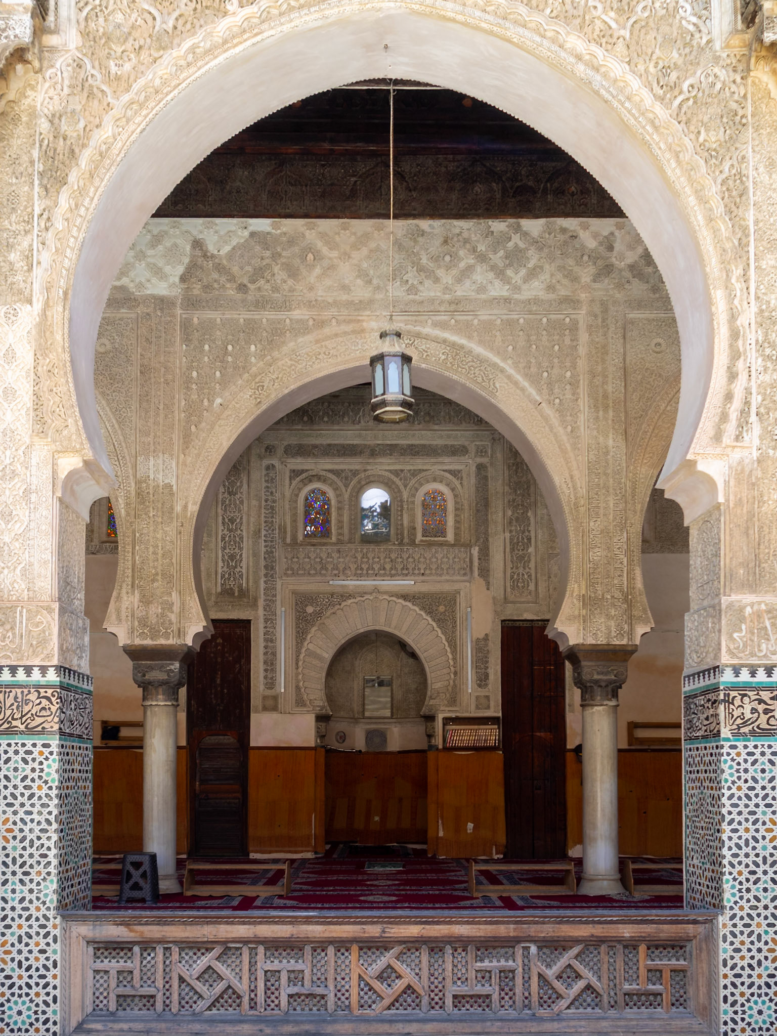 Bou Inania Madrasa praying room, Fez, Morocco