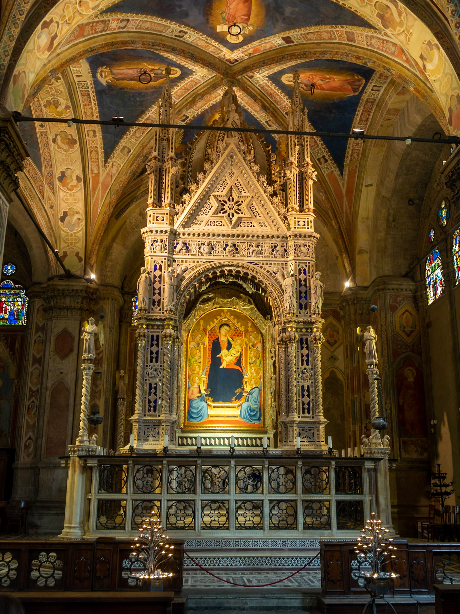 Orsanmichele, Andrea Orcagna Gothic Tabernacle and Madonna and the Child by Bernardo Daddi, Florence
