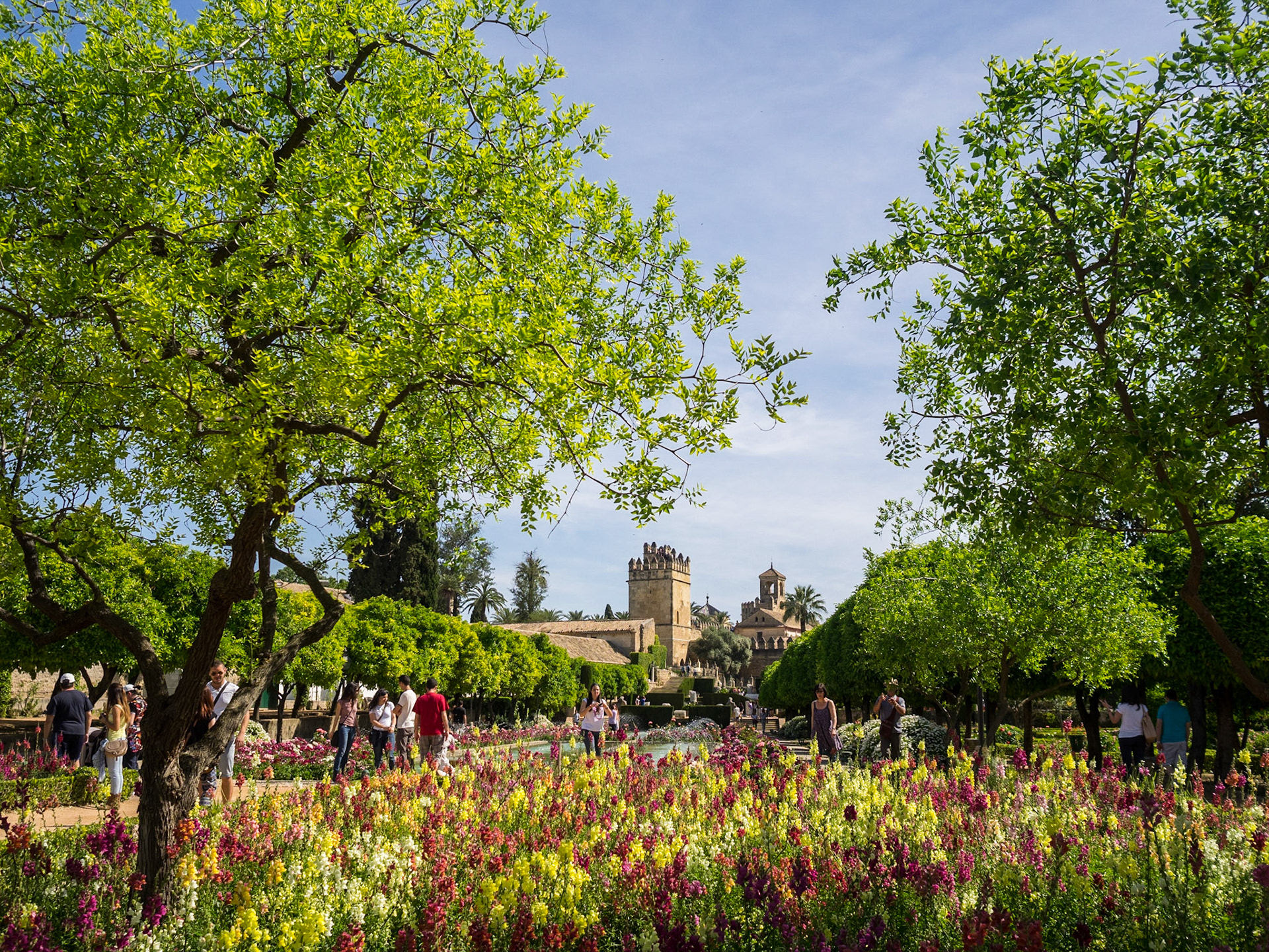 Gardens from the Alcazar de los Reyes Cristianos, Cordoba