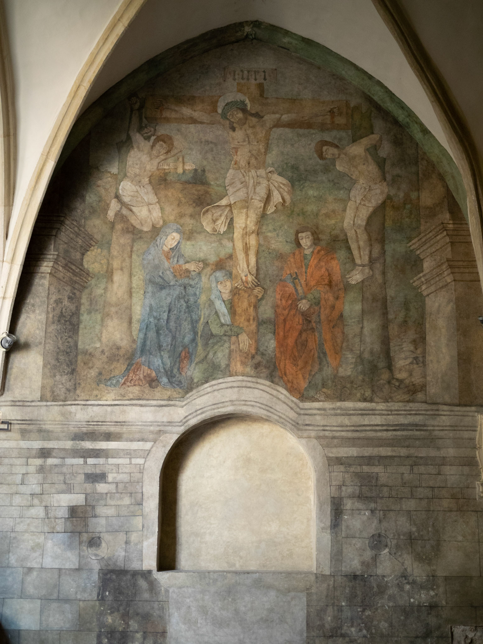 Wall frescos from the Roman Catholic Church of St. Catherine of Alexandria, Krakow