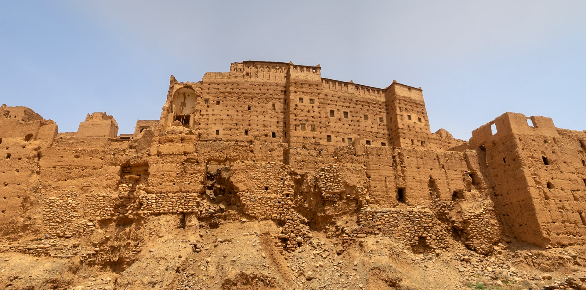 Caid's Kasbah panorama, Morocco