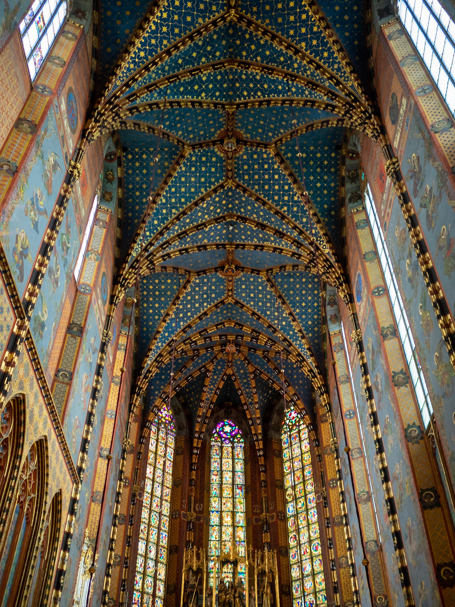 Ceiling decorations of the presbytery of St. Mary's Basilica, Krakow
