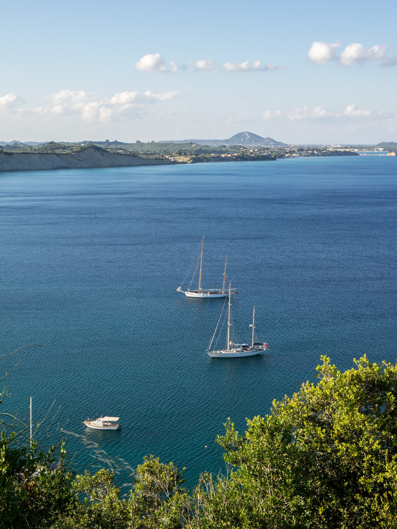 Turquoise sea of Zakynthos island