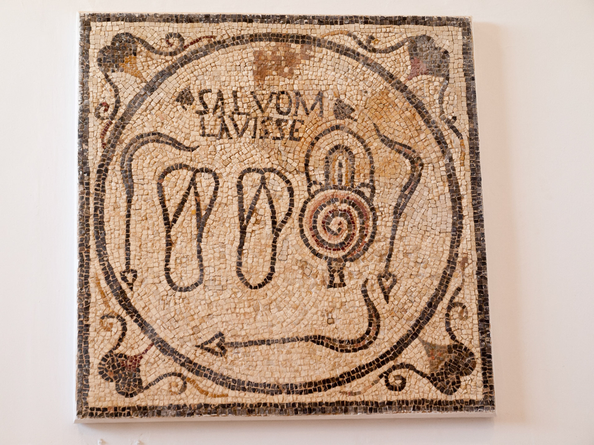 Roman mosaic in the Sabratha museum