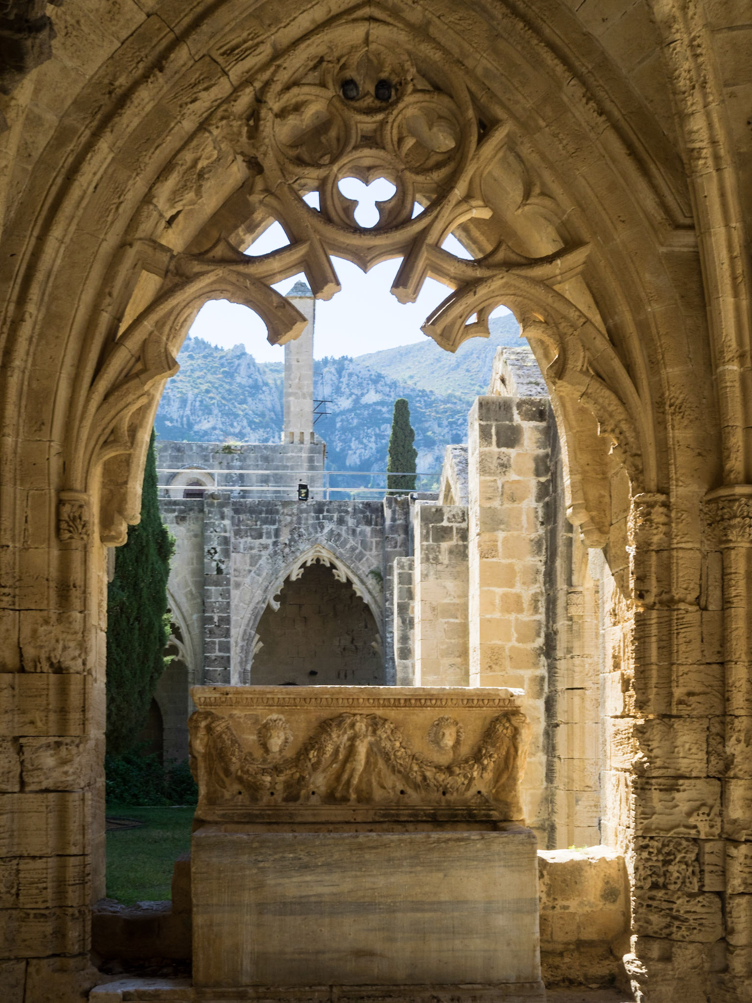 Interior of Bellapais Abbey ruins