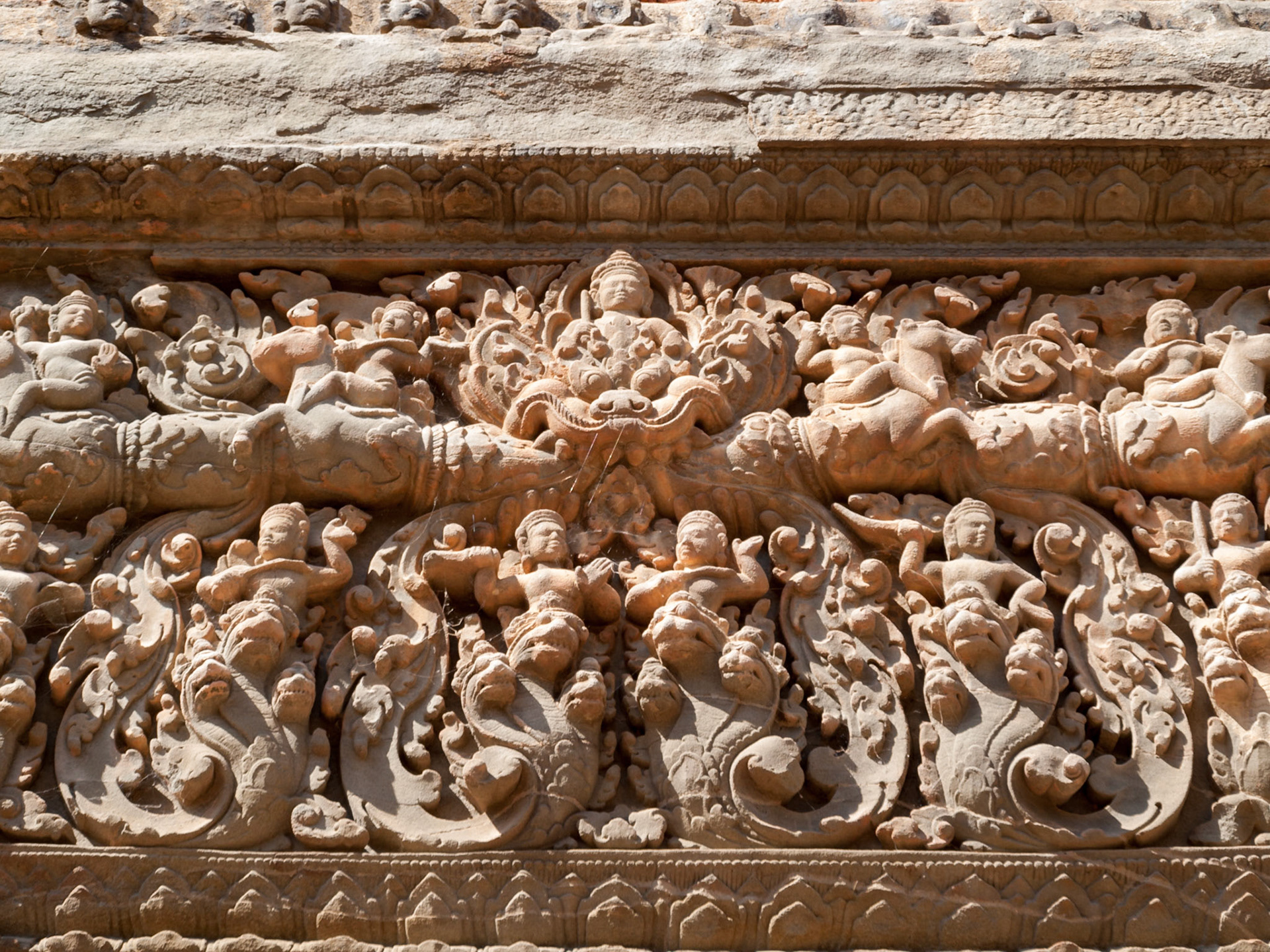 Preah Ko temple, Siem Reap, Cambodia - dedicated by Indravarman I, in late 9th century, to his ancestors