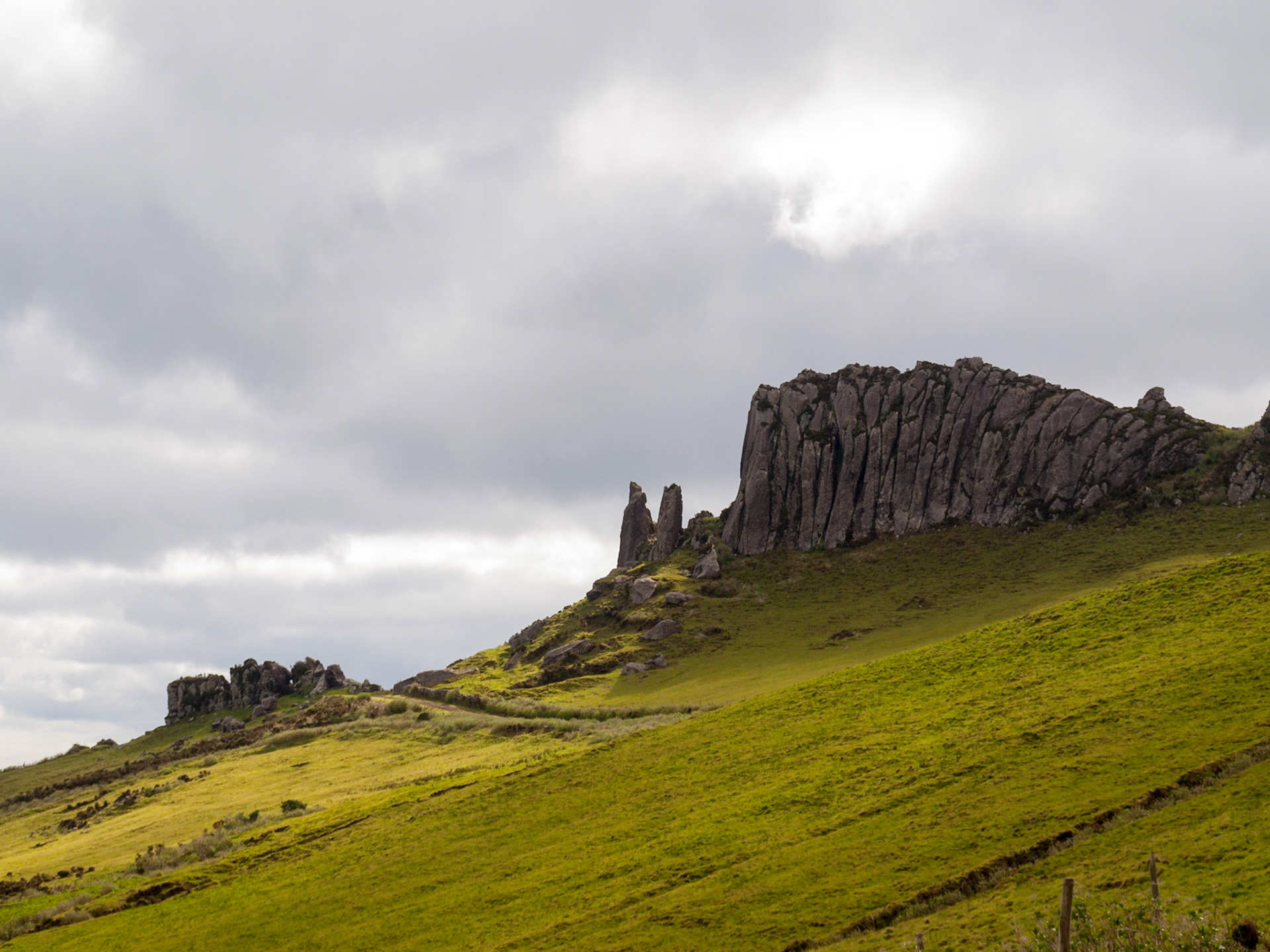 Rocky formation in Flores island mountains