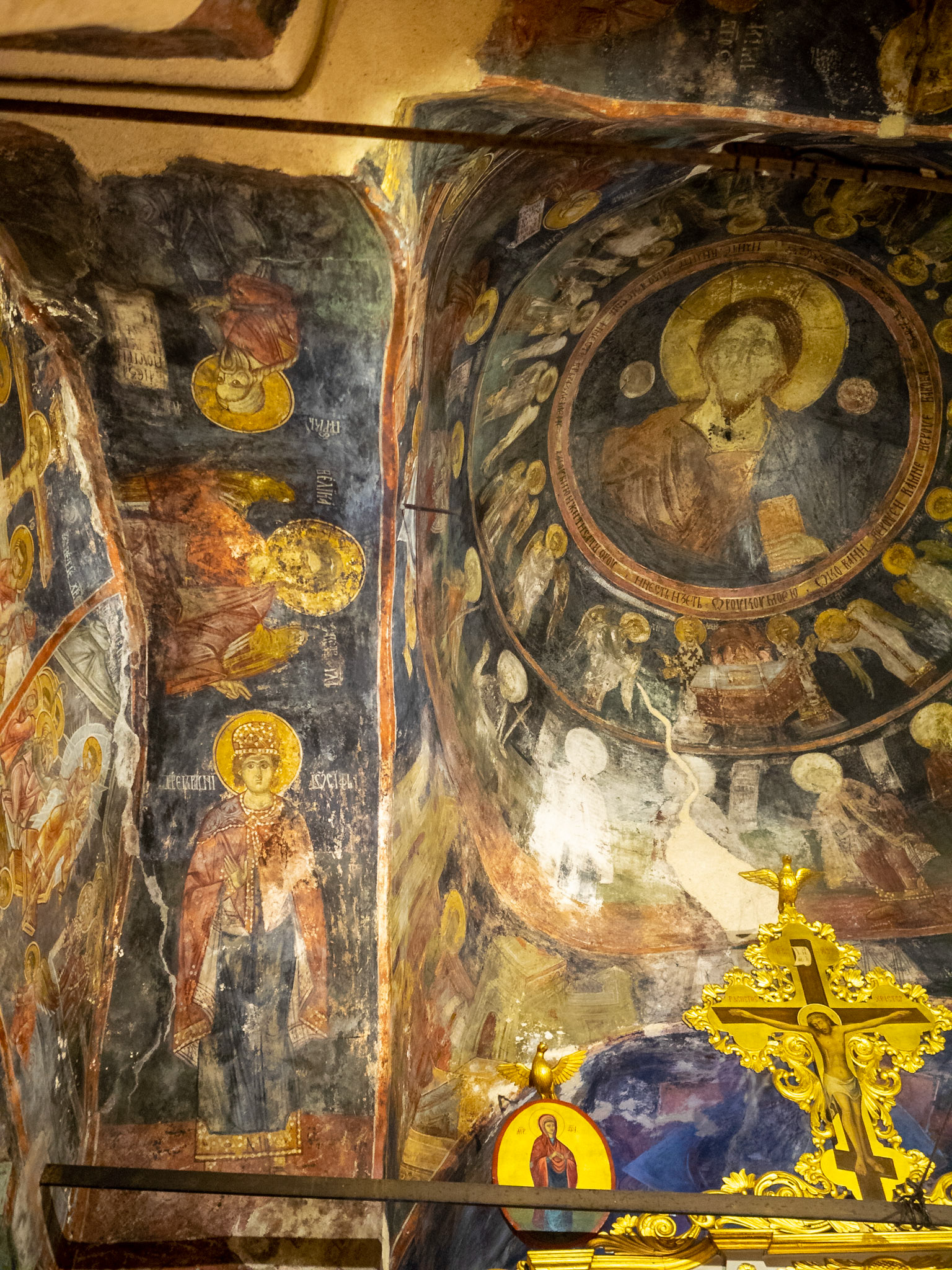 Ceilling frescos of the Church of St George in Podgorica