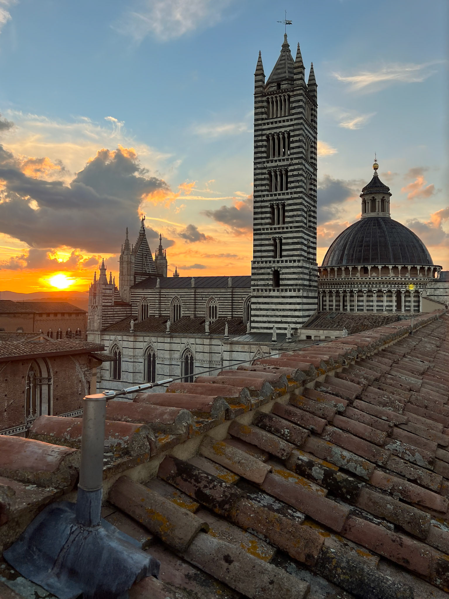 Siena Duomo and the setting sun