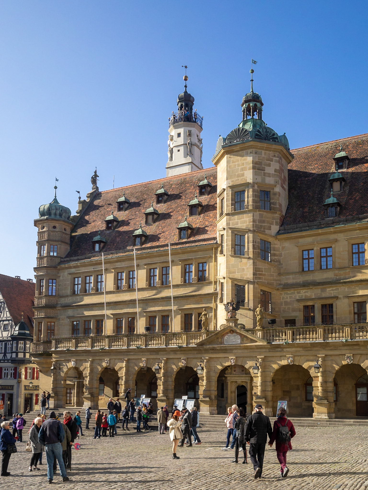 Rothenburg ob der Tauber Marktplatz and Rathaus building
